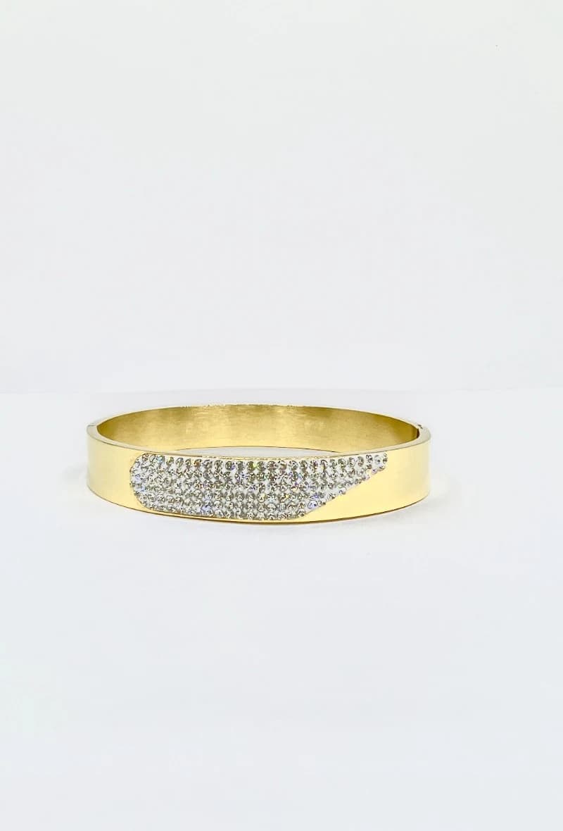 Bracelet jonc strass