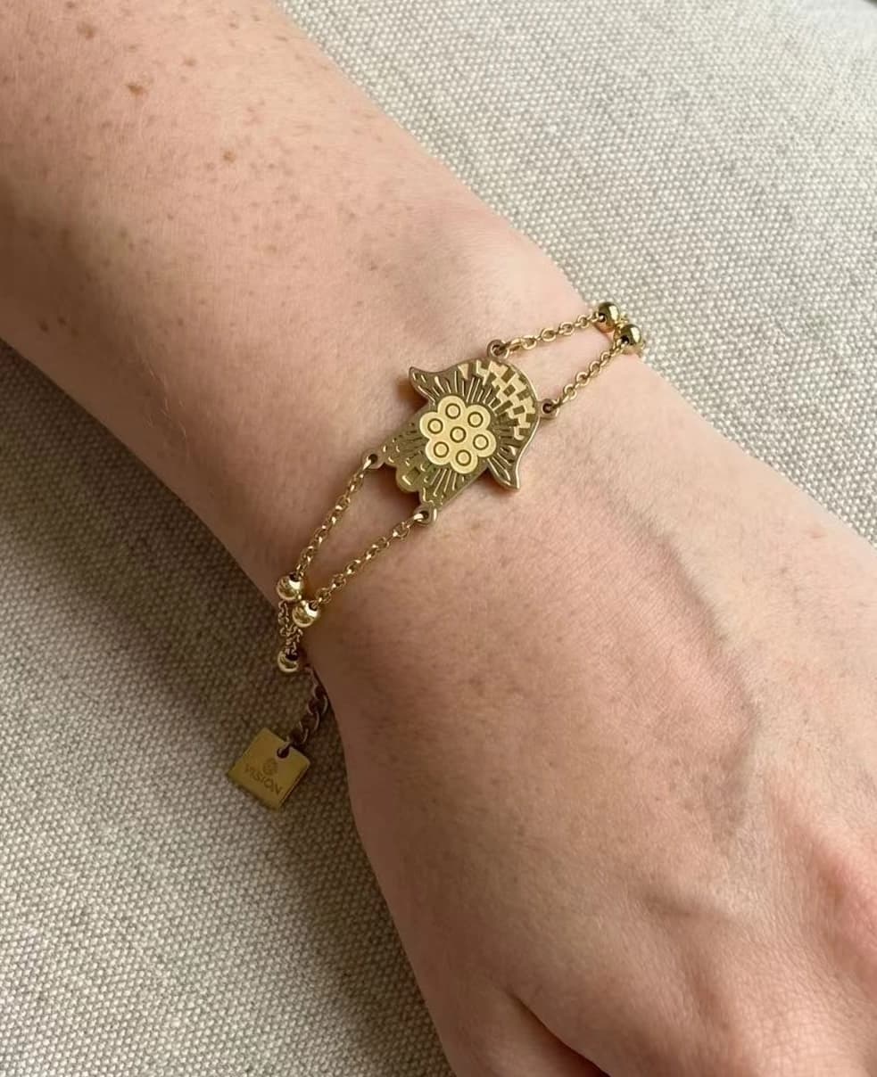 Bracelet main fleur