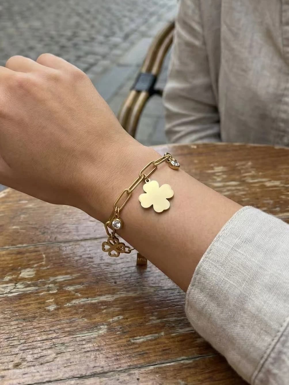 Bracelet trèfle