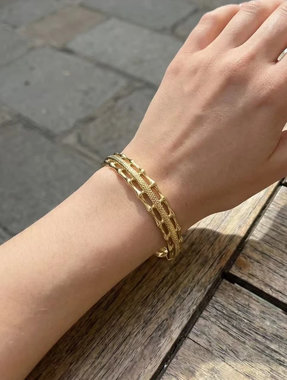 Bracelet jonc bambou os