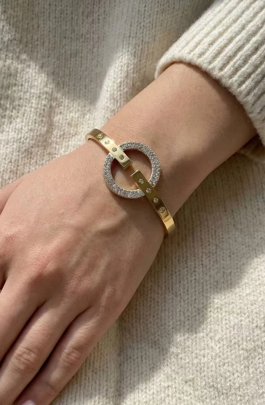 Bracelet jonc cercle rond