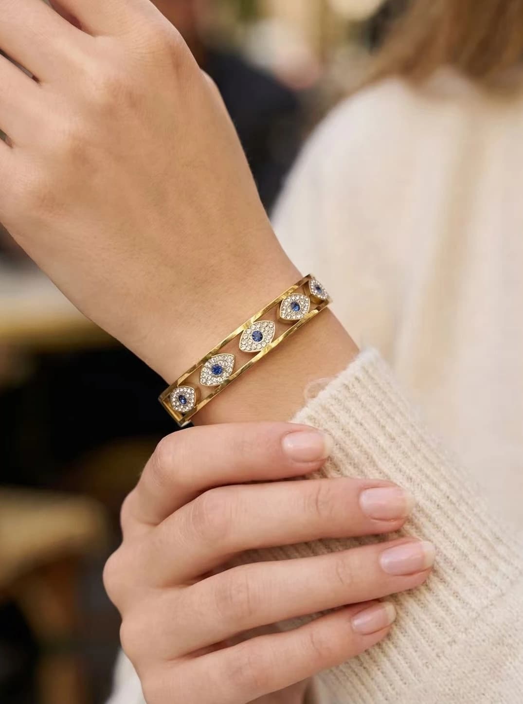 Bracelet jonc oeil