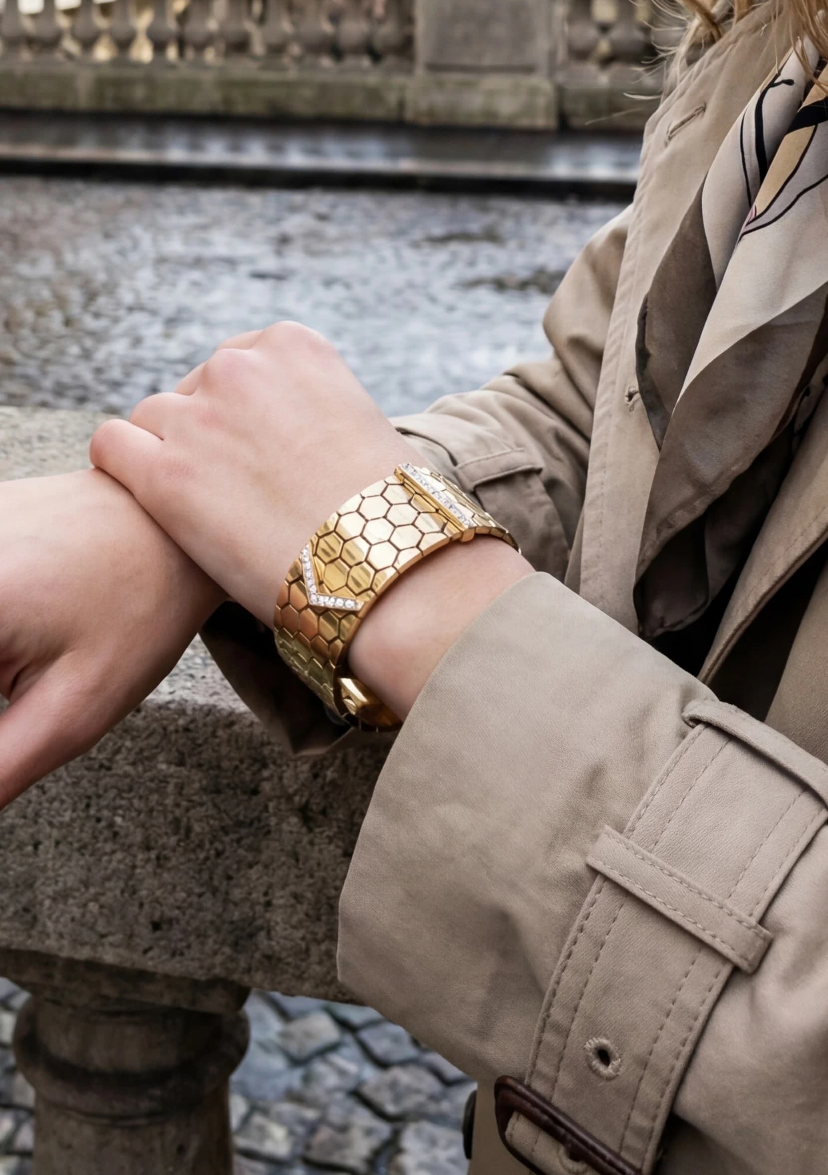 Bracelet jonc large ceinture