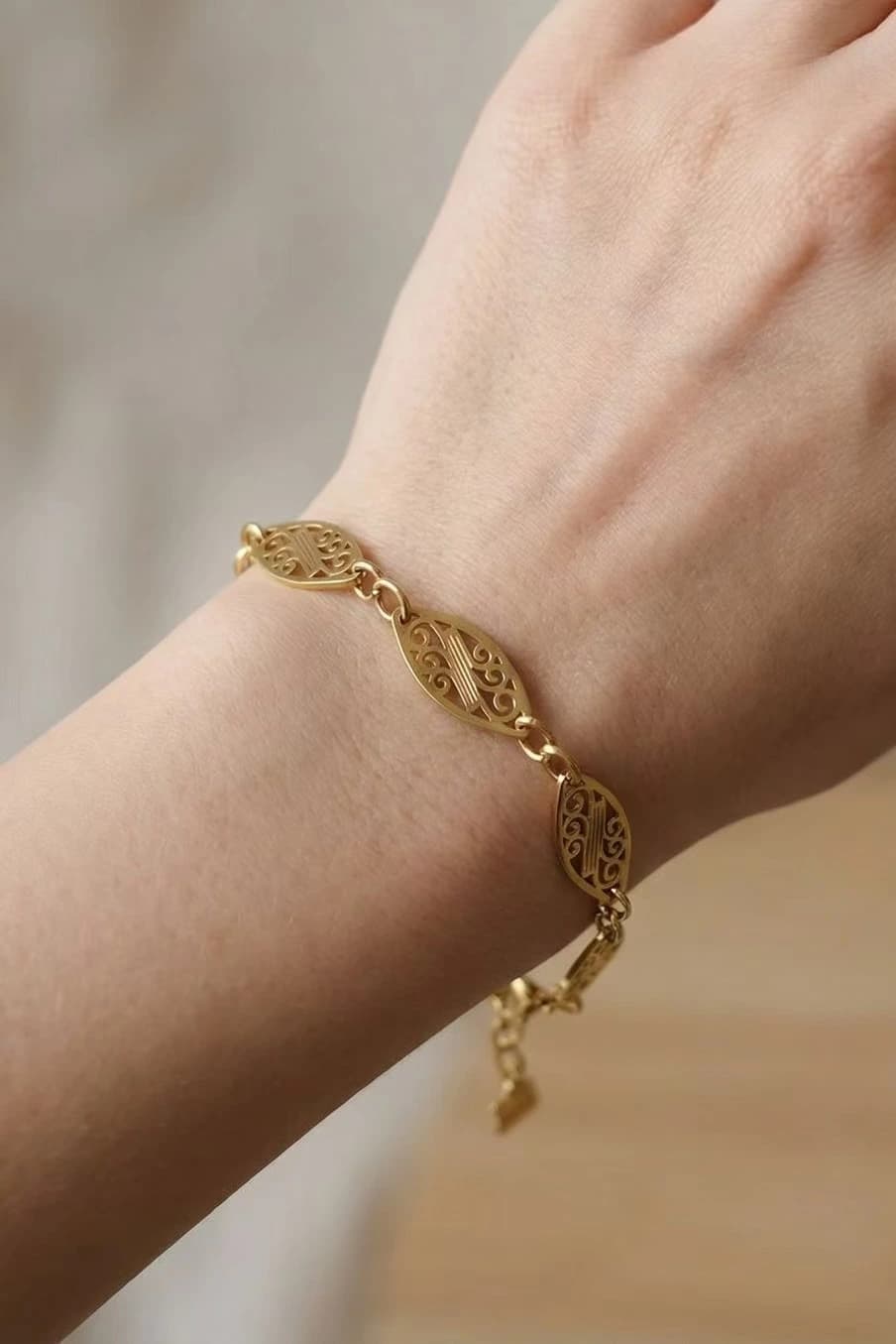 Bracelet oriental filigrané