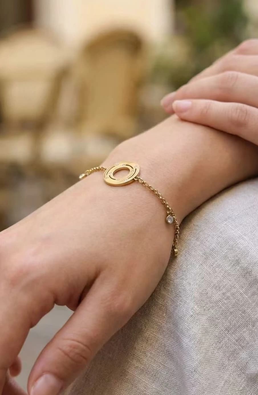 Bracelet rond strass