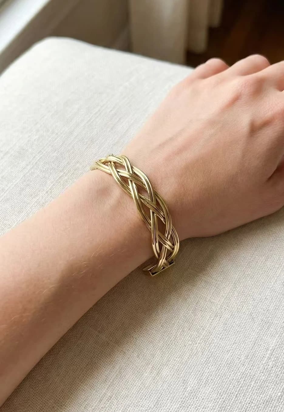 Bracelet jonc torsadé