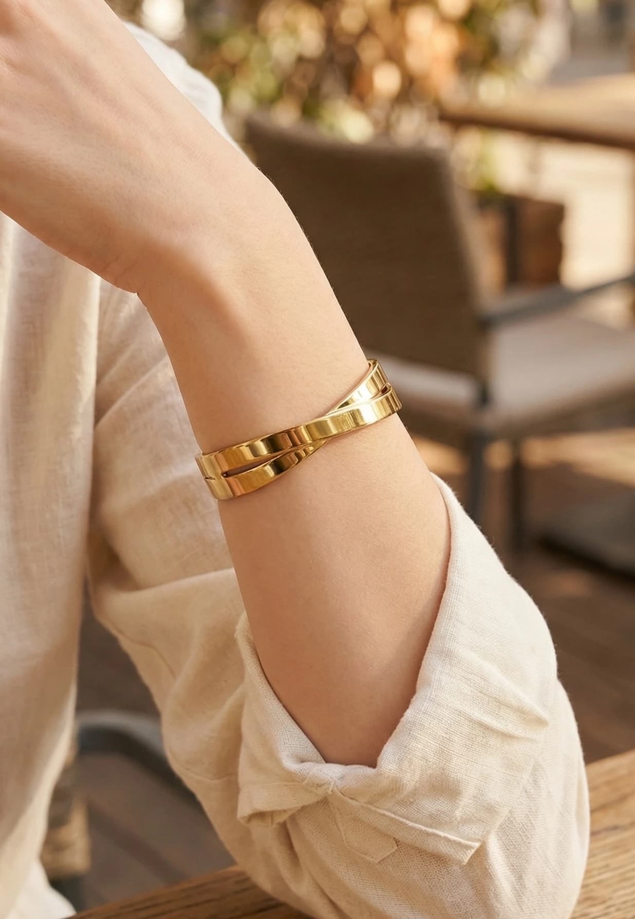 Bracelet jonc ligne