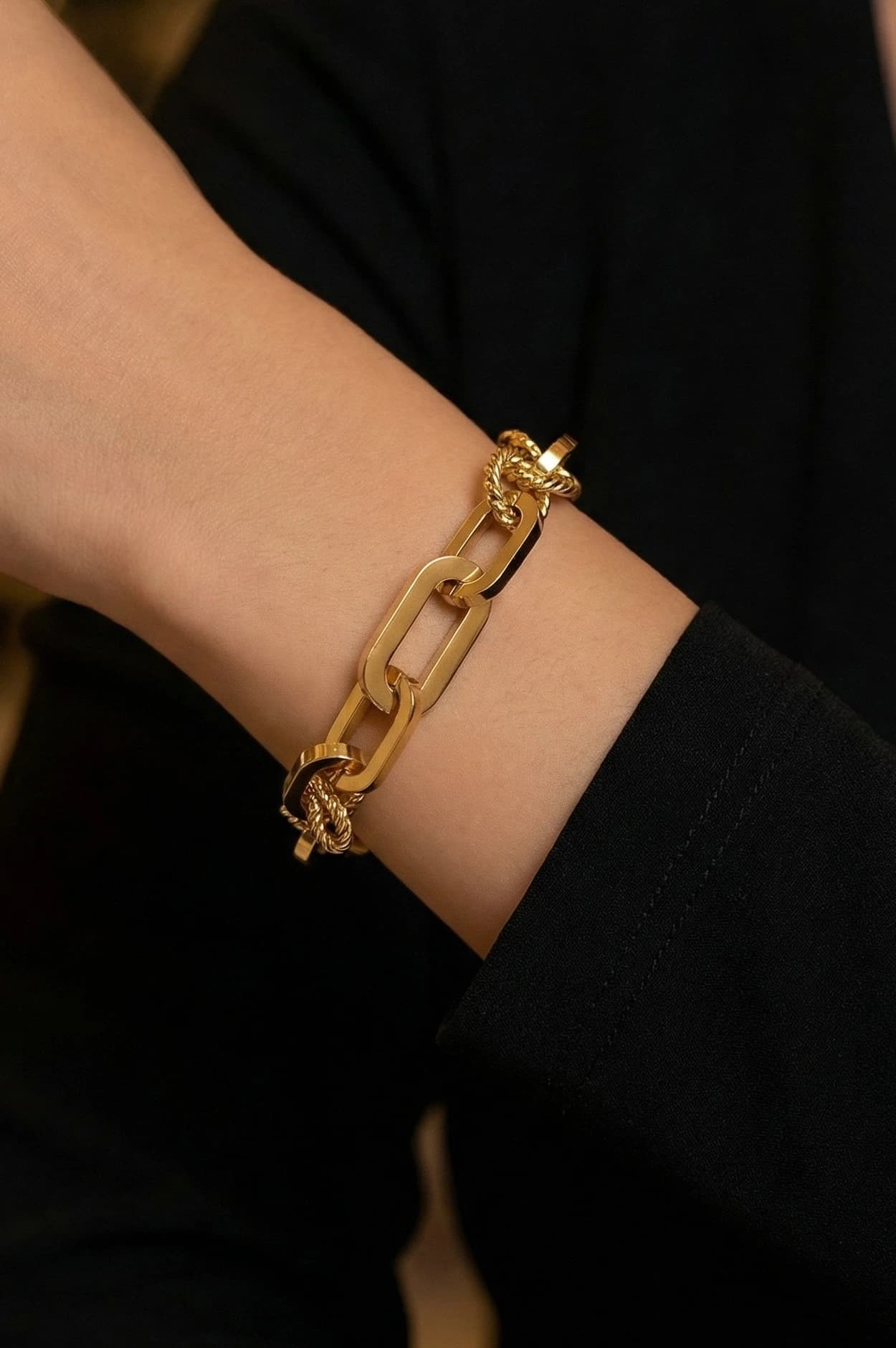 Bracelet chaine ovale