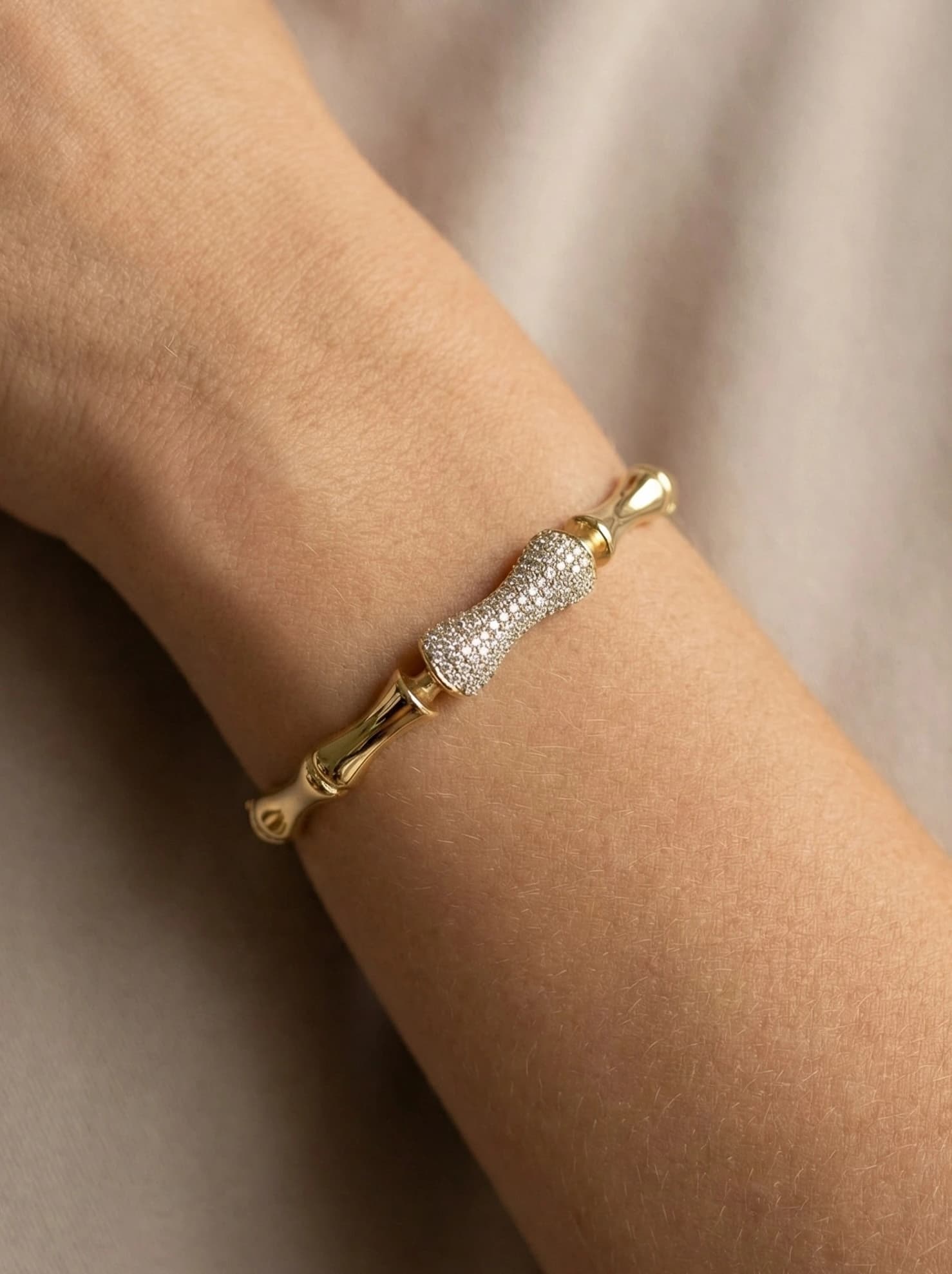 Bracelet jonc bambou