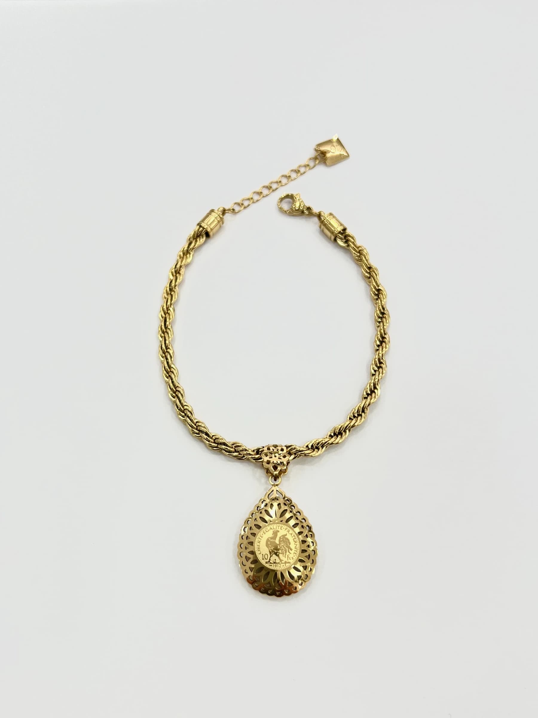 Bracelet coq goutte