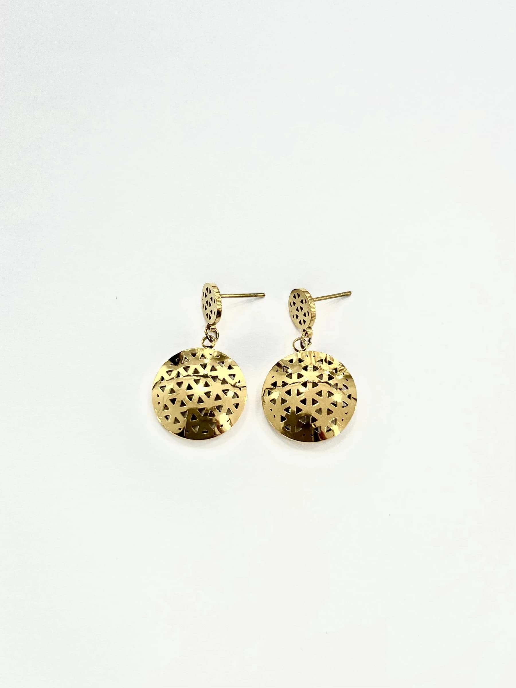 Boucle d'oreille rond oriental