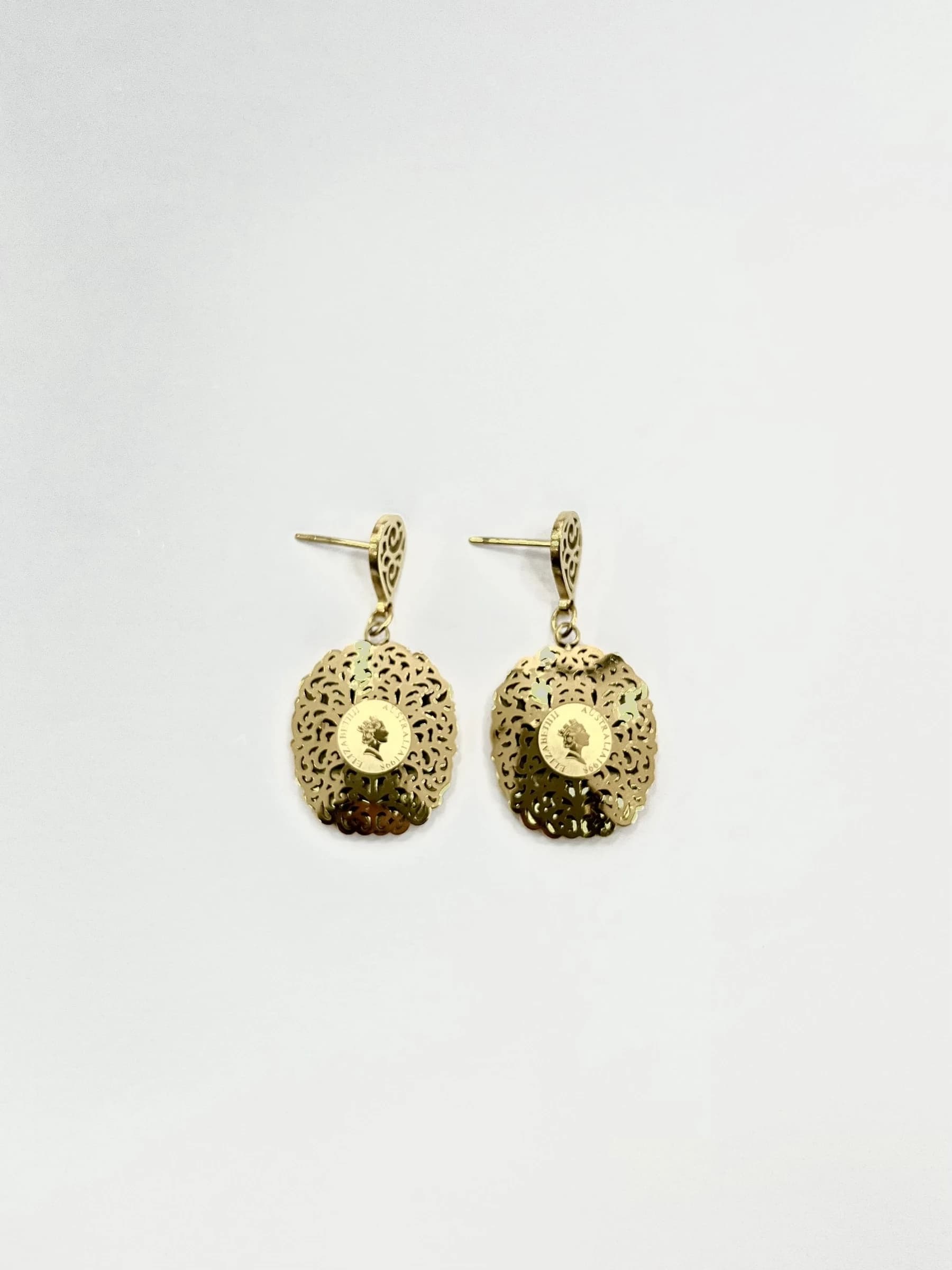 Boucle d'oreille Elizabeth ovale