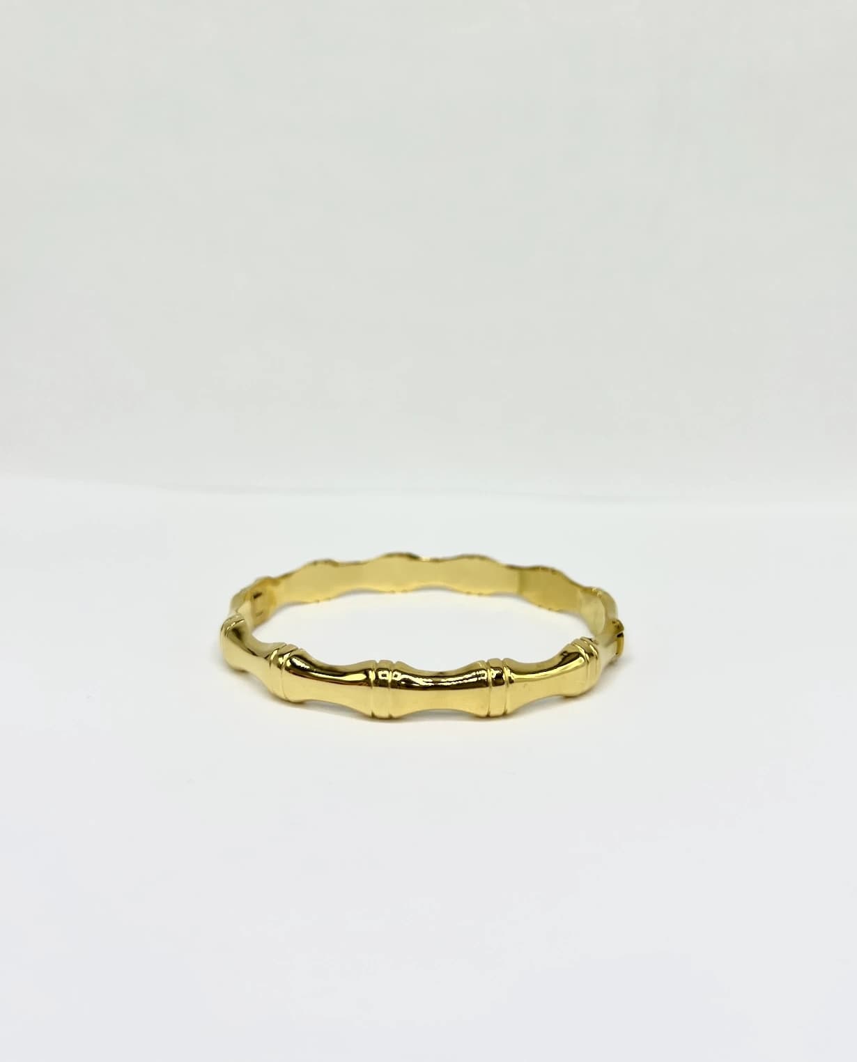 Bracelet jonc bambou double barre