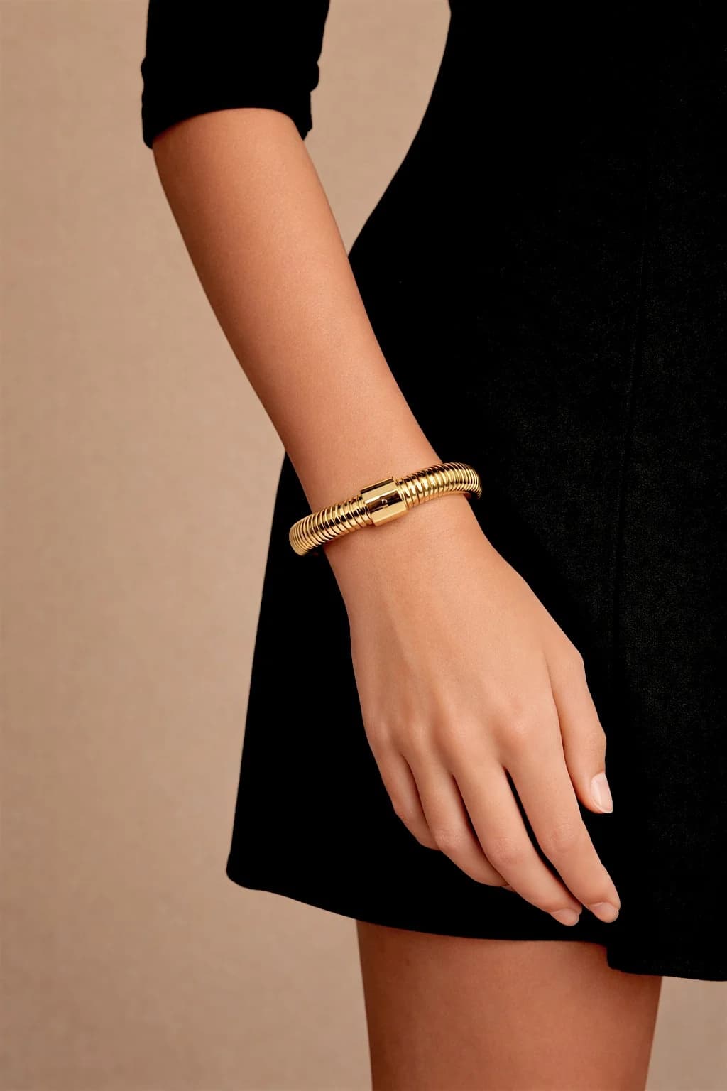 Bracelet jonc lignes