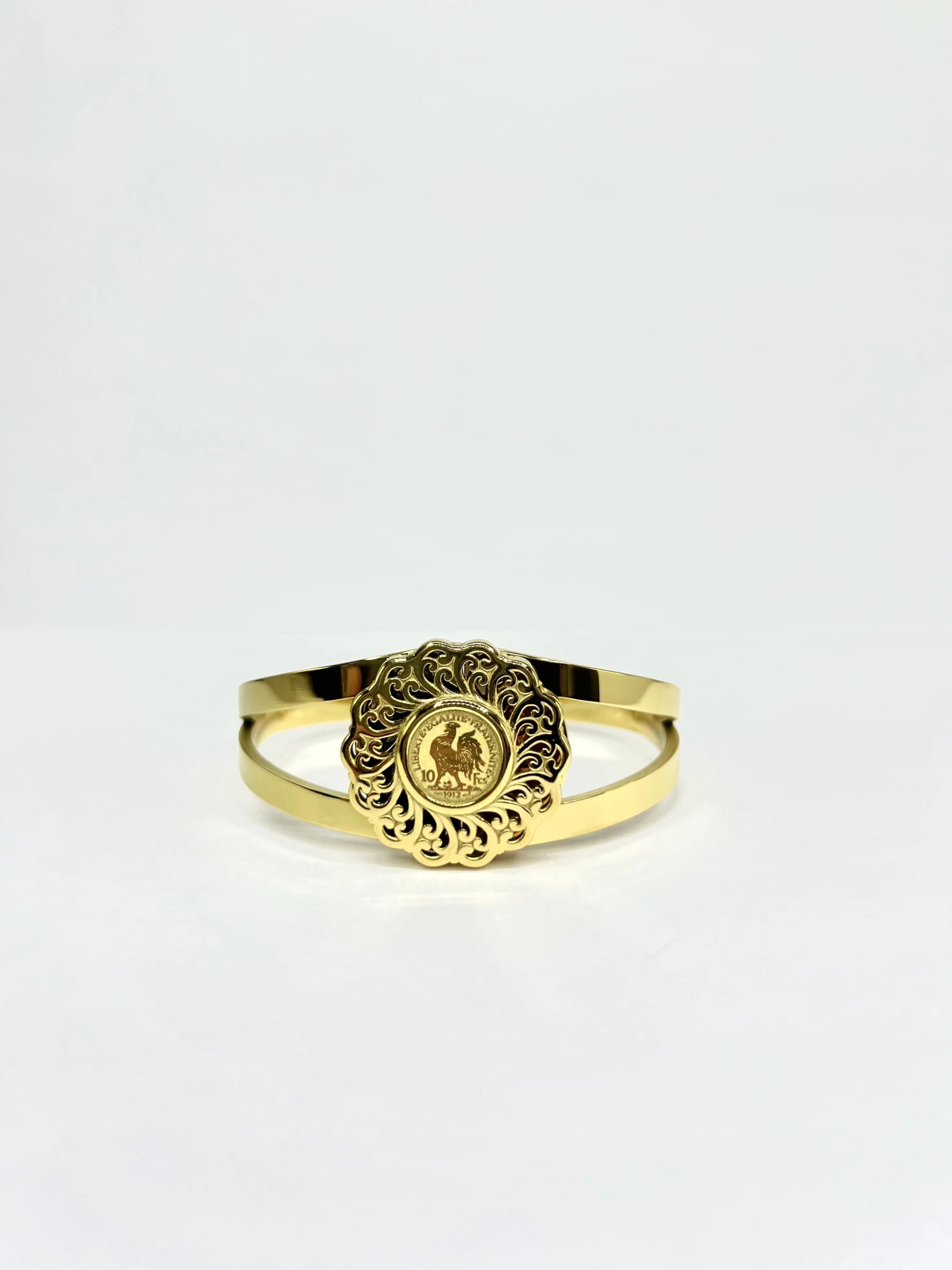 Bracelet jonc coq rond