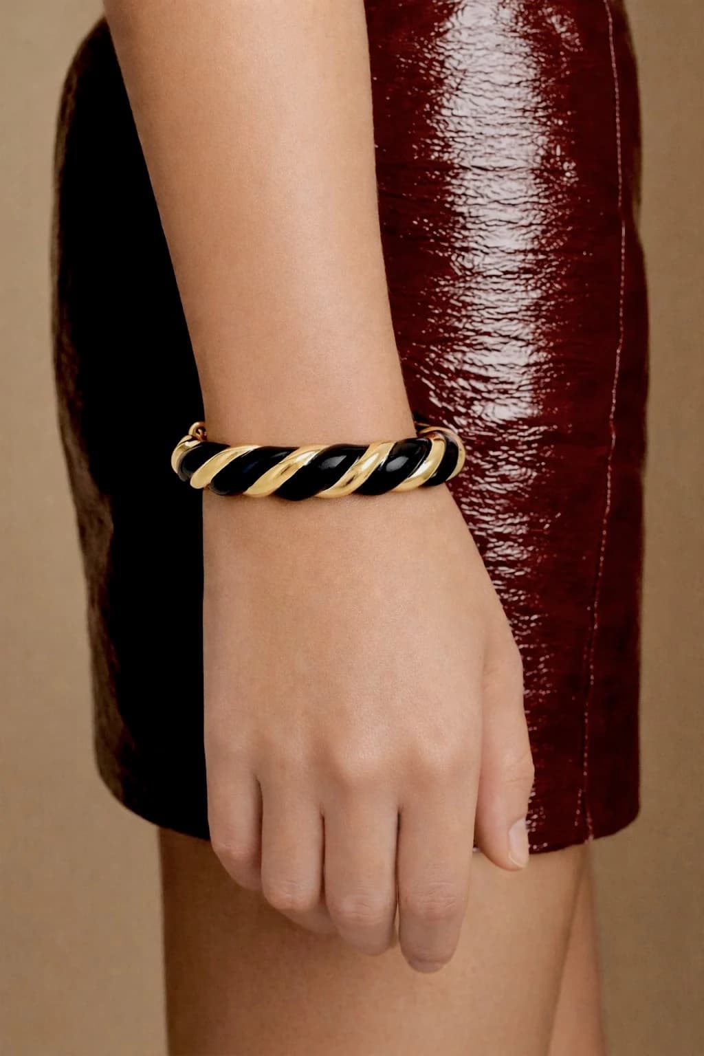 Bracelet jonc torsadé