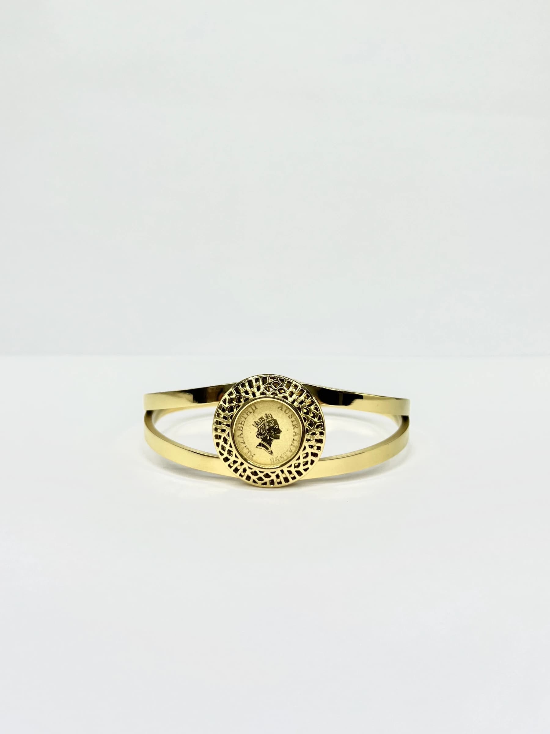 Bracelet jonc Elizabeth carré