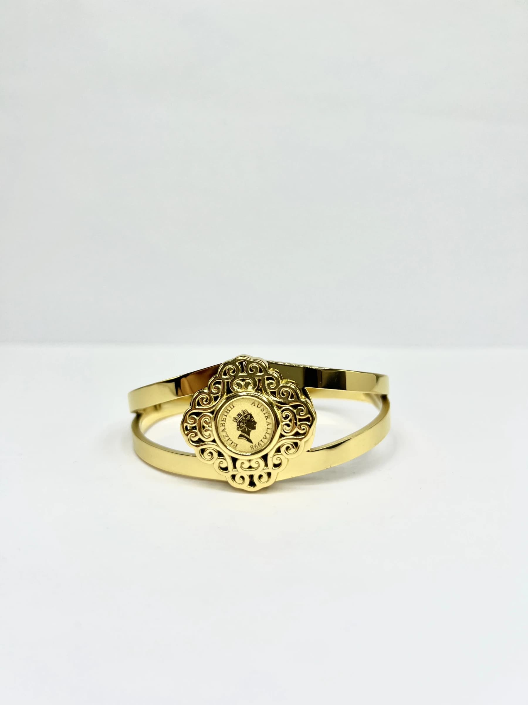 Bracelet jonc Elizabeth carré