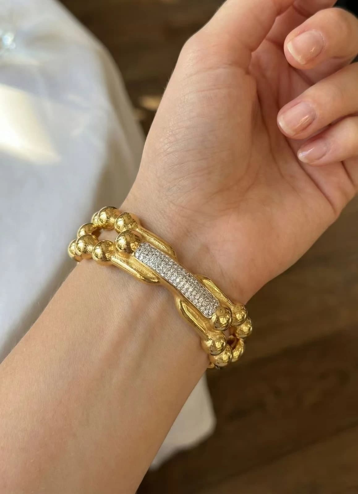 Bracelet jonc petit lien