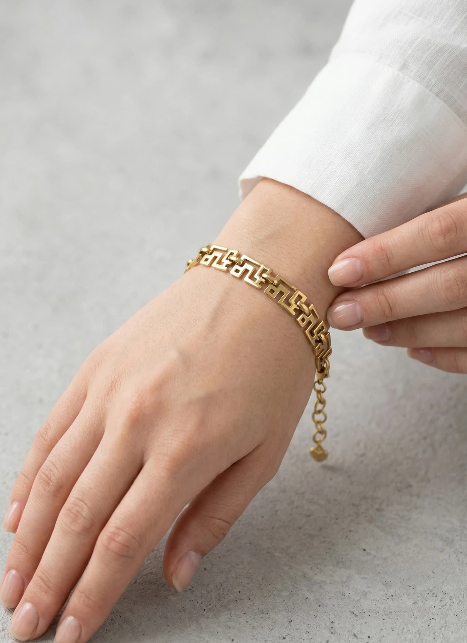 Bracelet chaîne labyrinthe