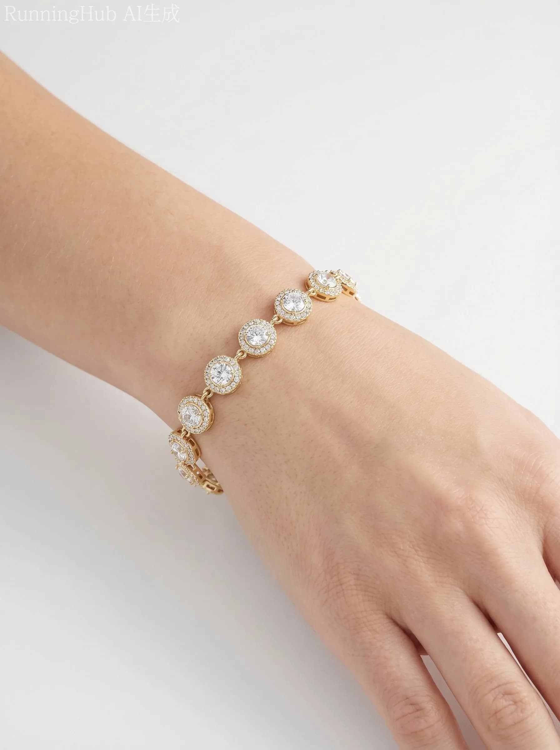 Bracelet rond strass