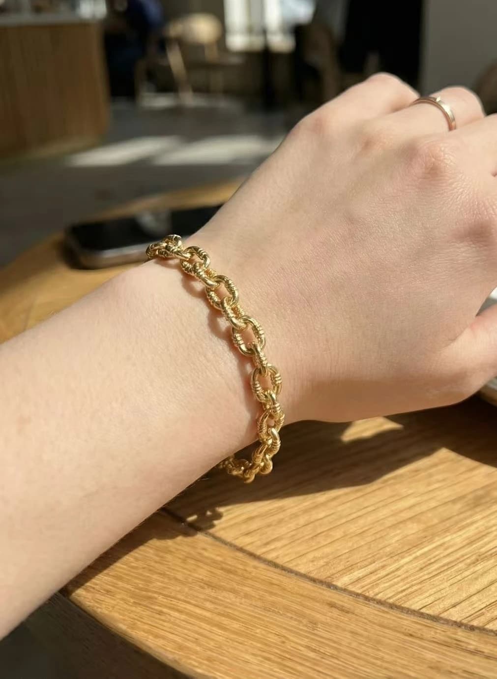 Bracelet chaine ovale