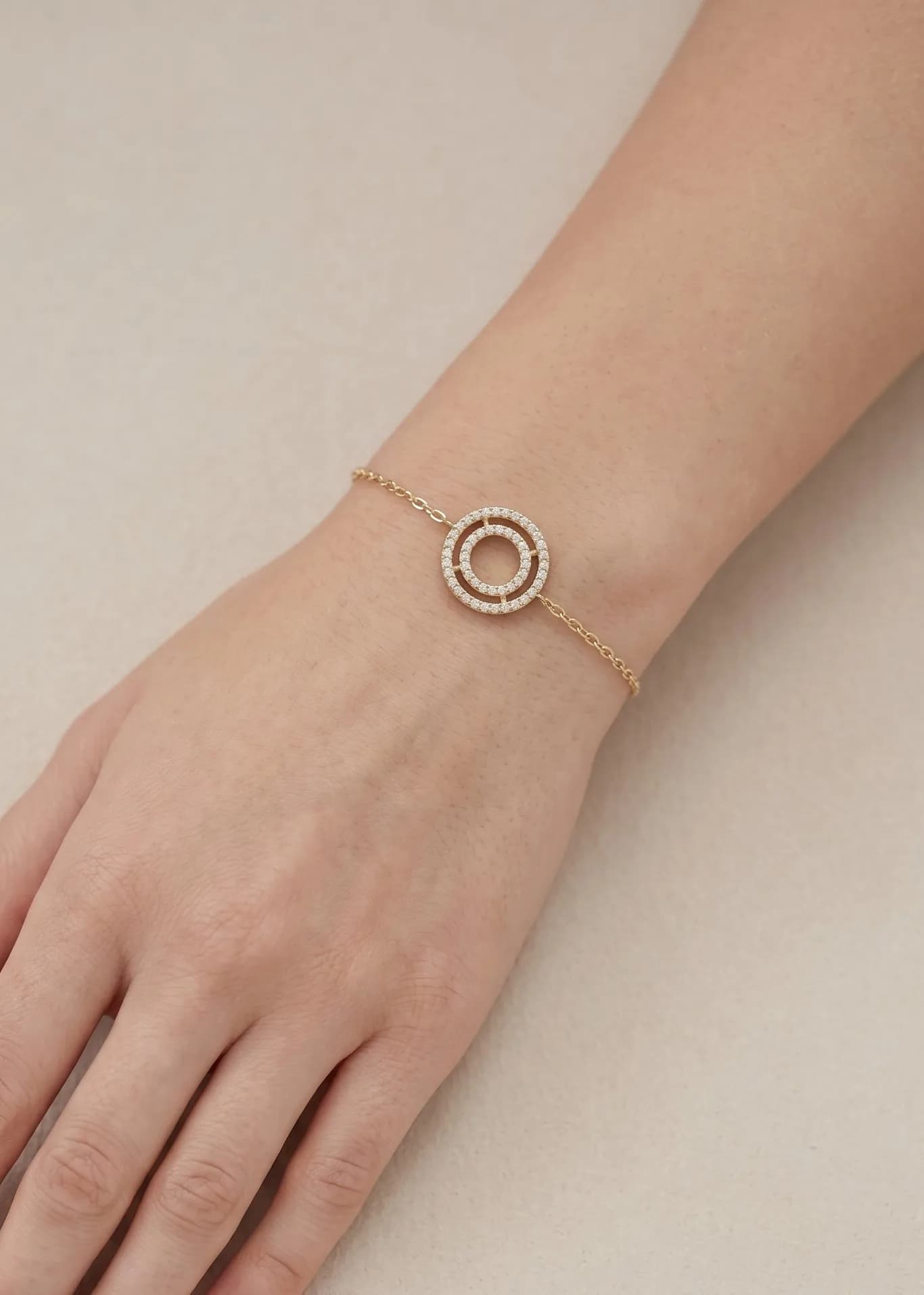 Bracelet cercle strass