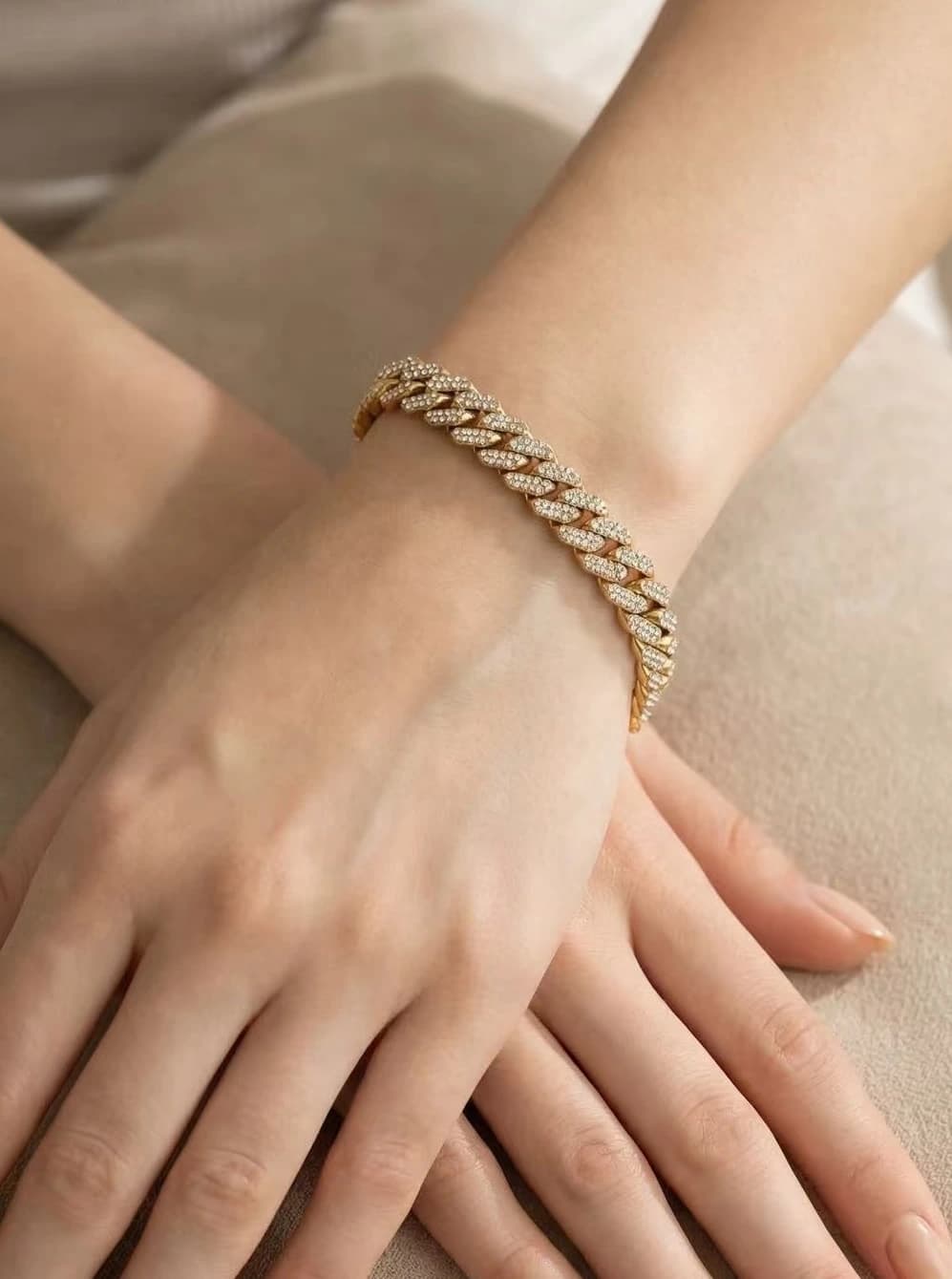 Bracelet maille cubaine
