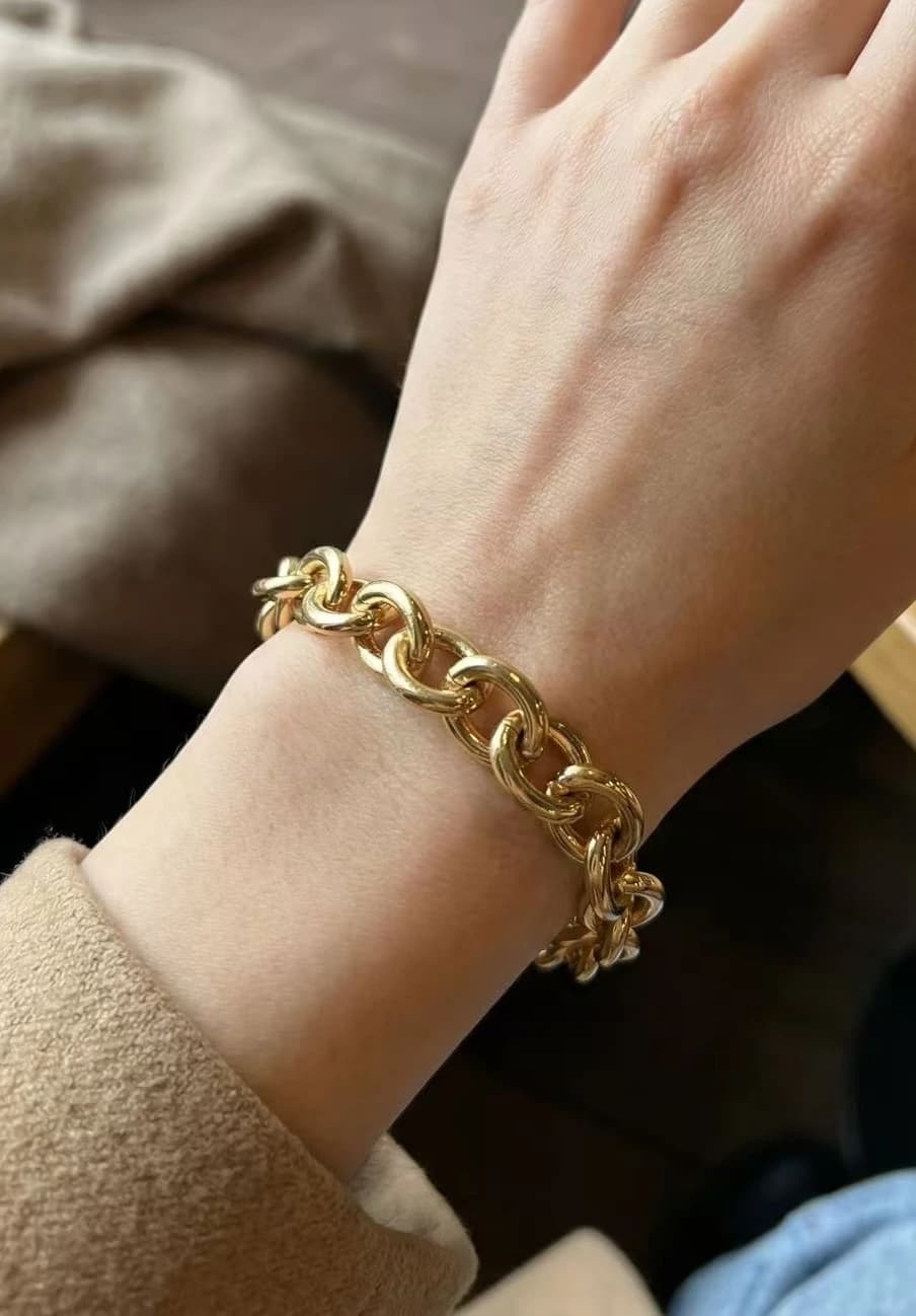 Bracelet maille épaisse