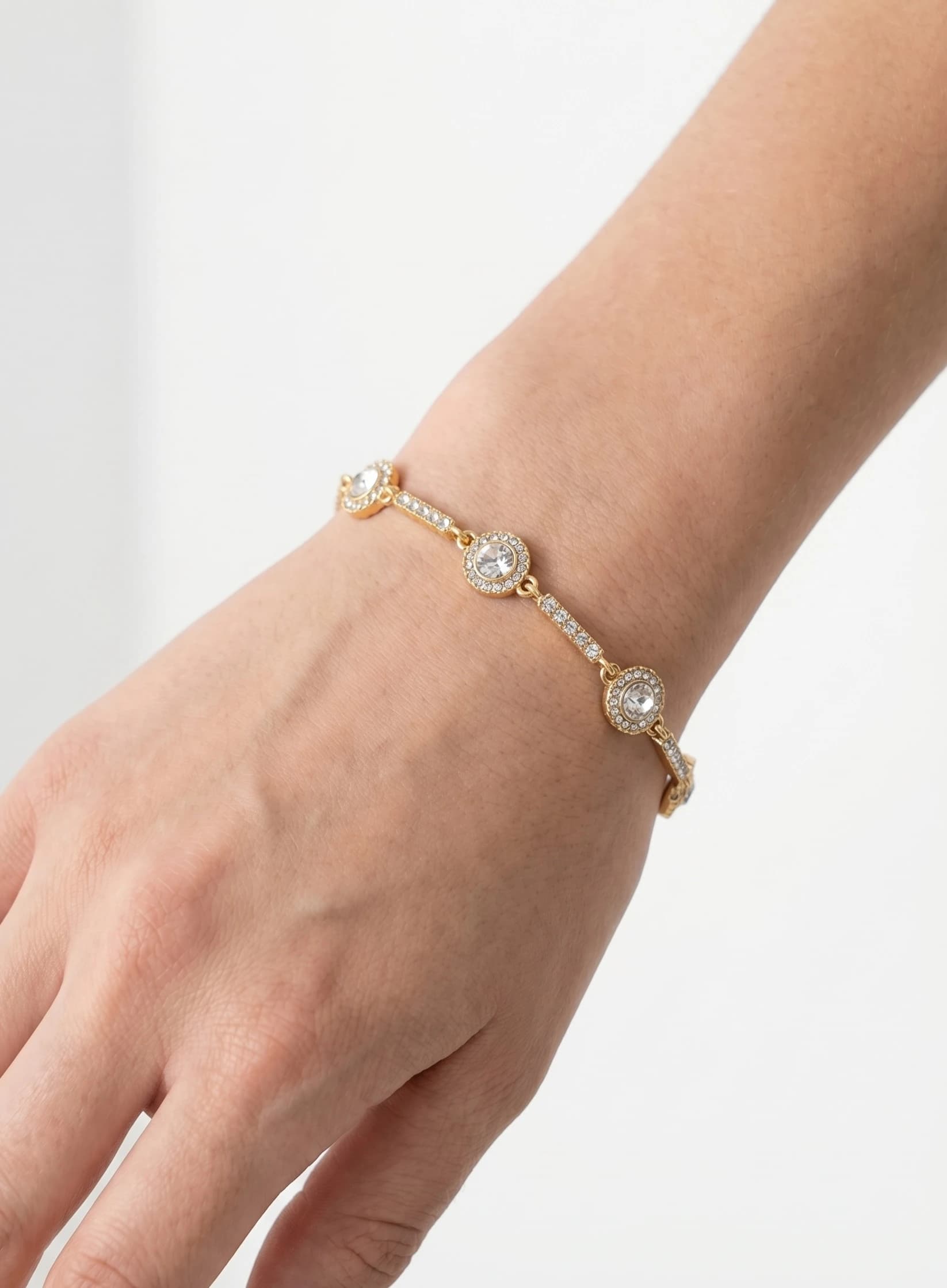 Bracelet rectangle strass