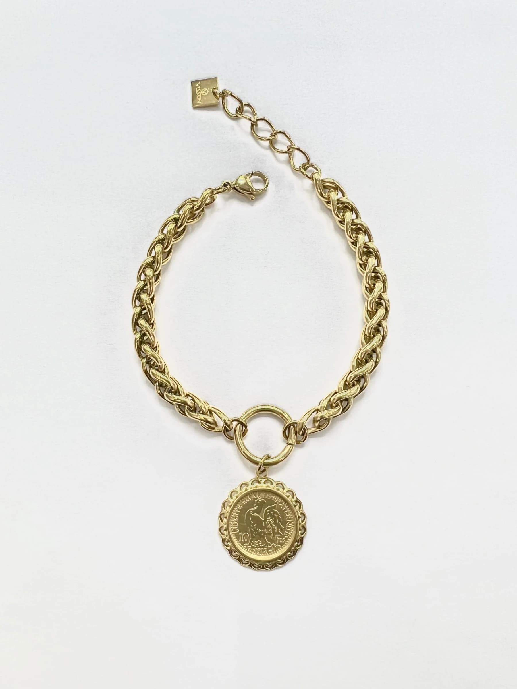 Bracelet coq rond