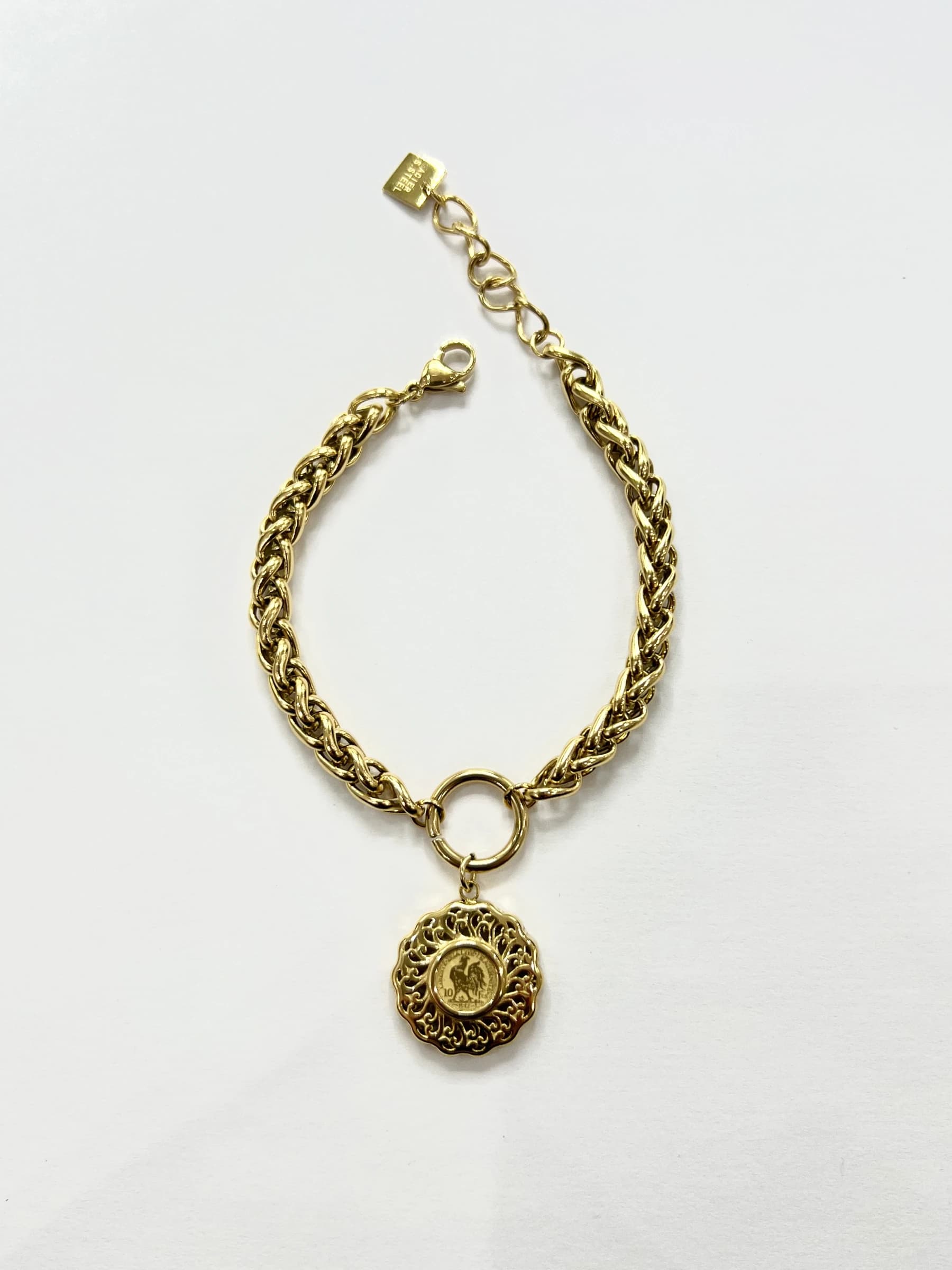 Bracelet coq rond