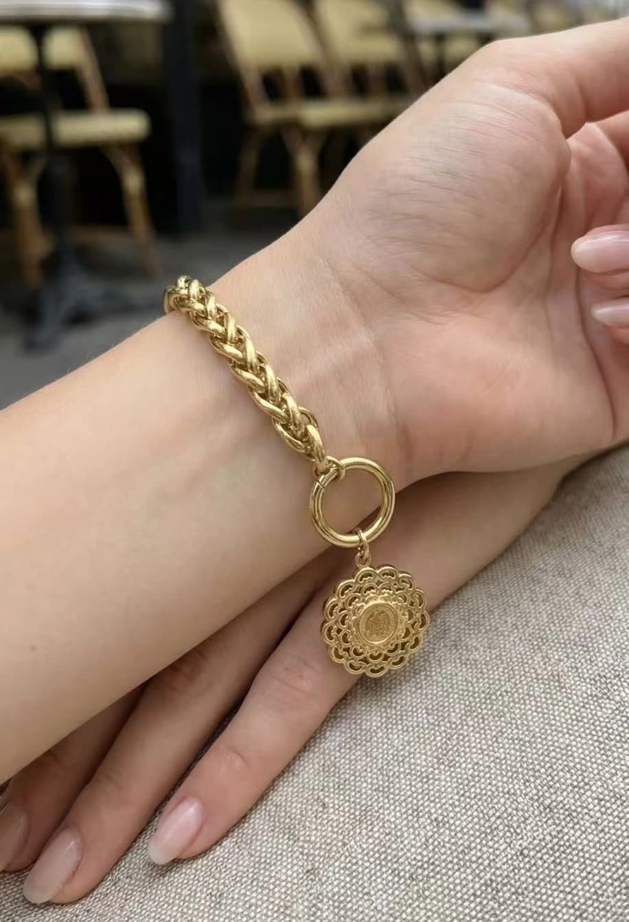 Bracelet coq rond