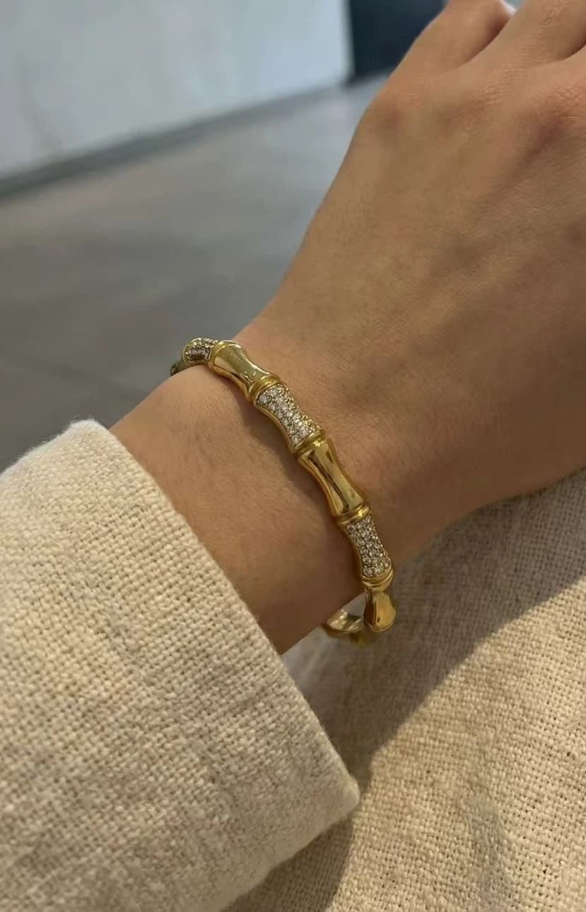 Bracelet jonc bambou