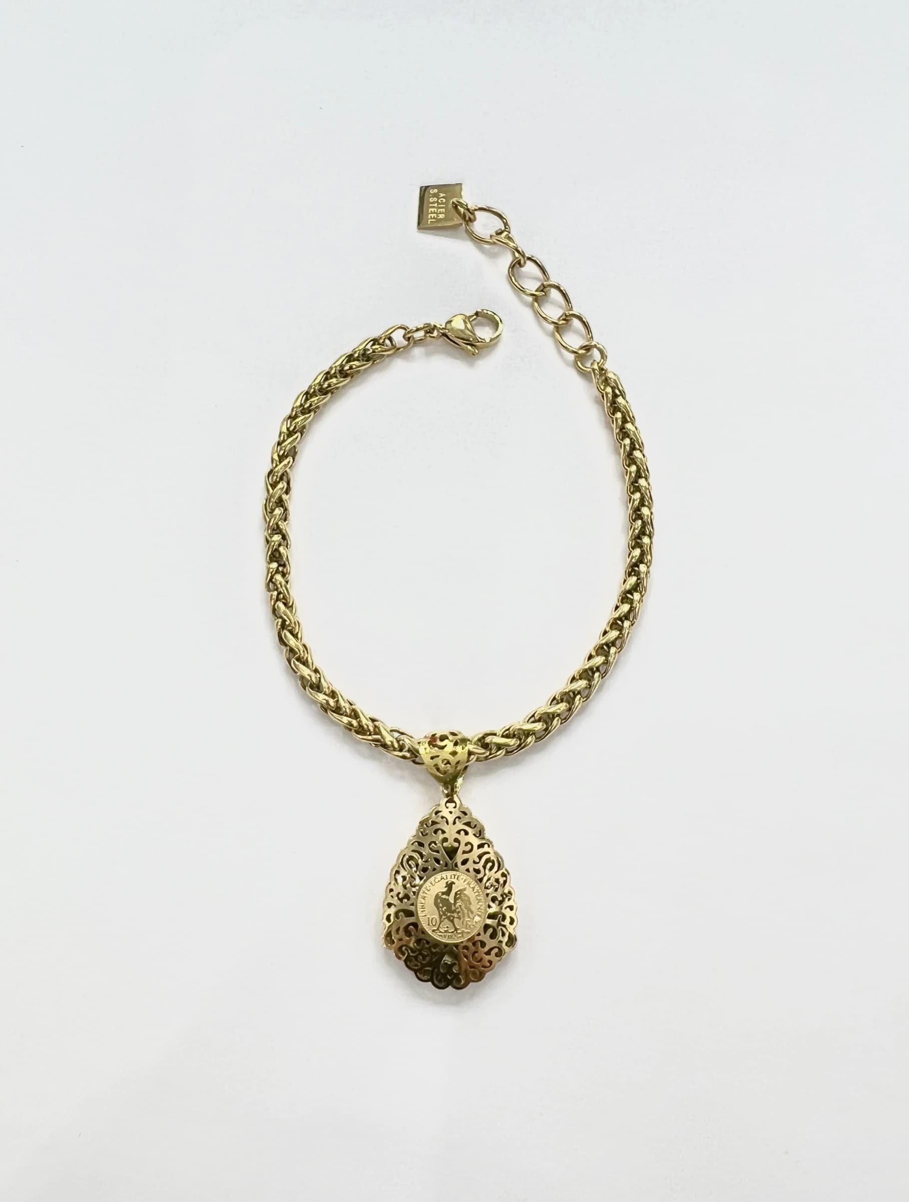 Bracelet coq goutte