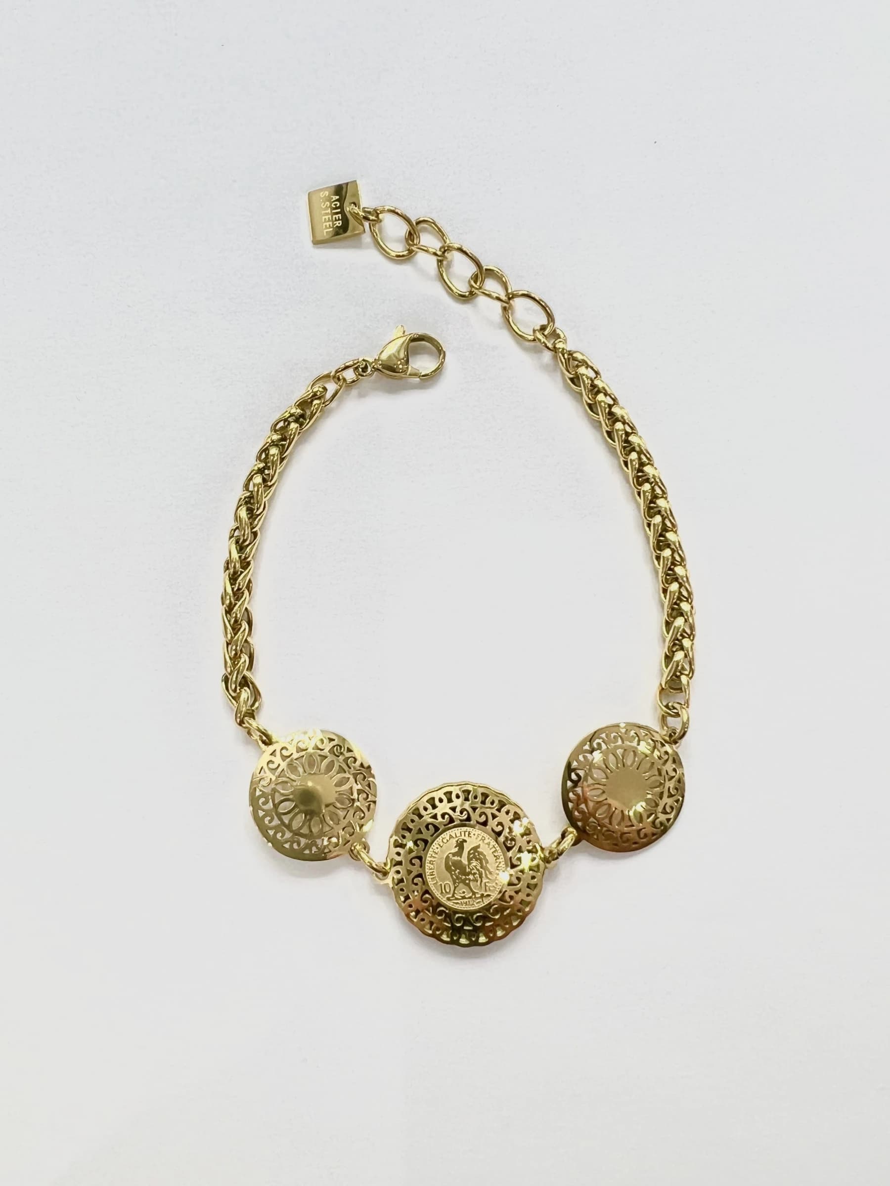 Bracelet coq rond