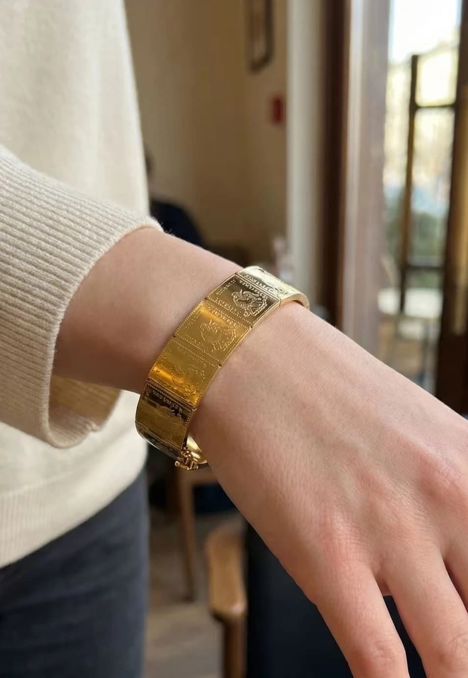 Bracelet jonc coq