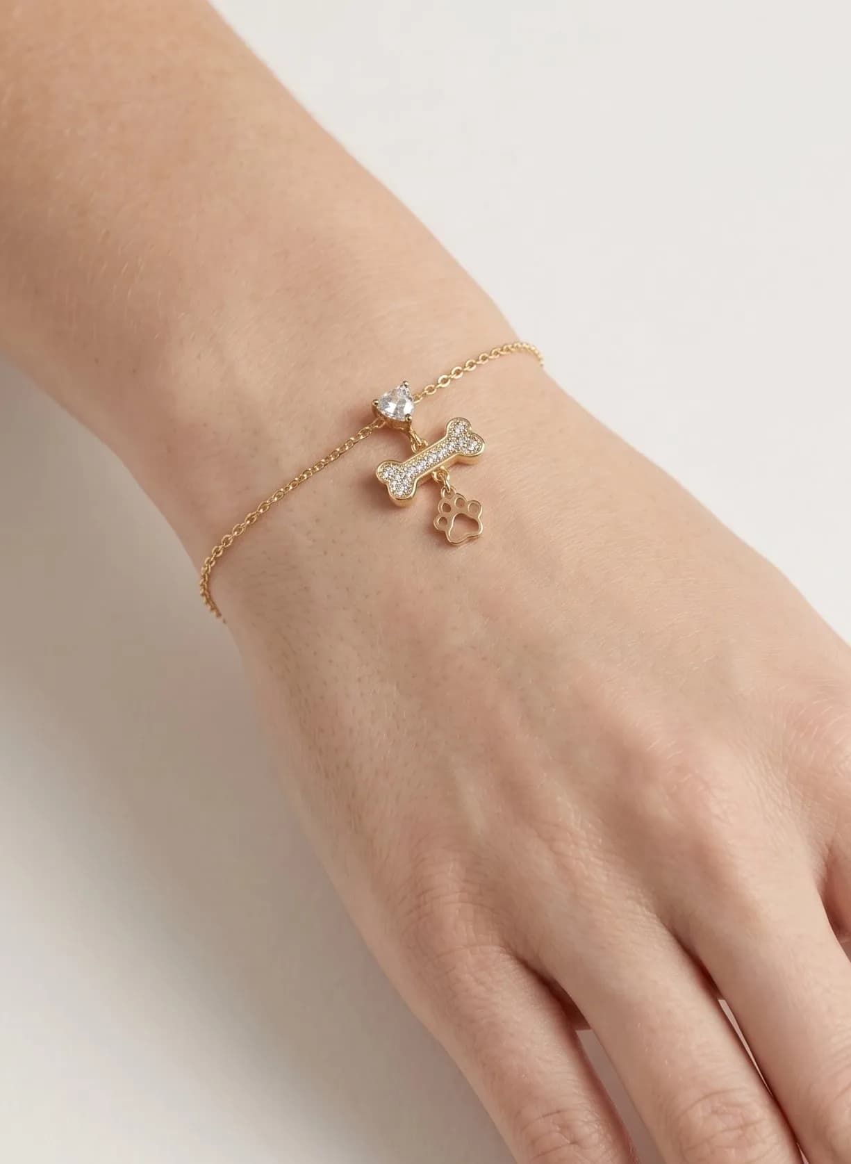 Collier os pour chien strass