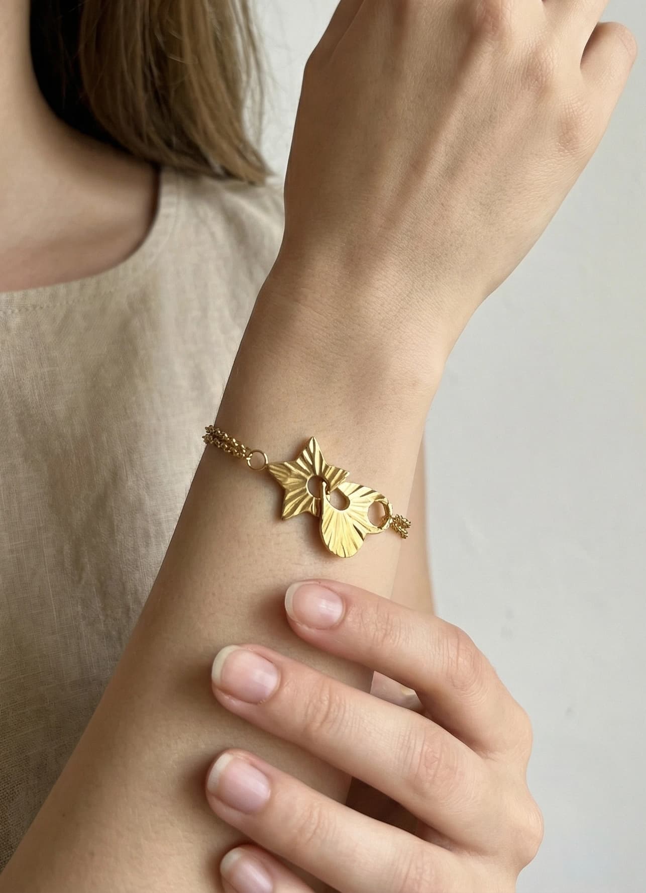 Bracelet étoile coeur