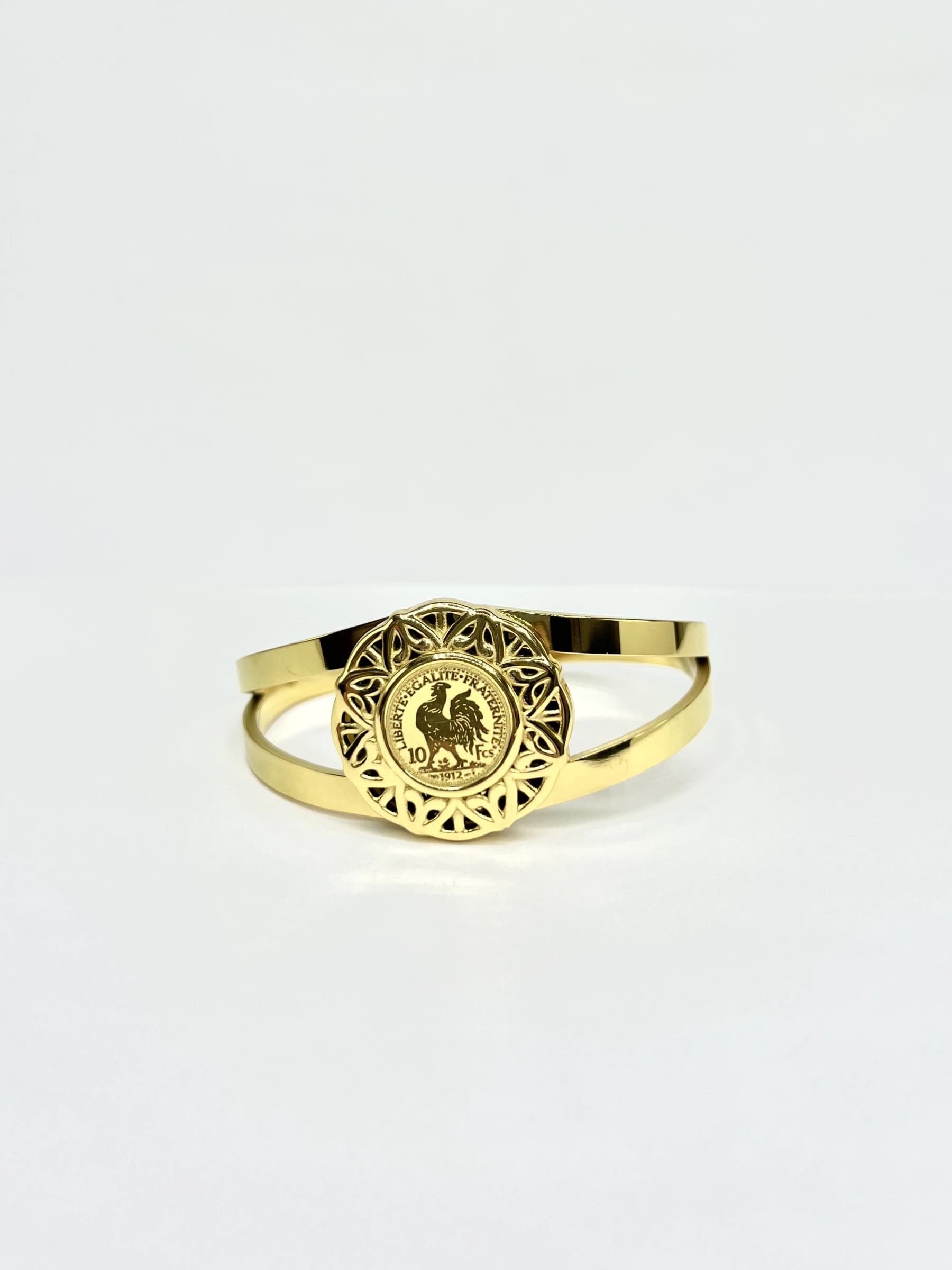 Bracelet jonc coq rond