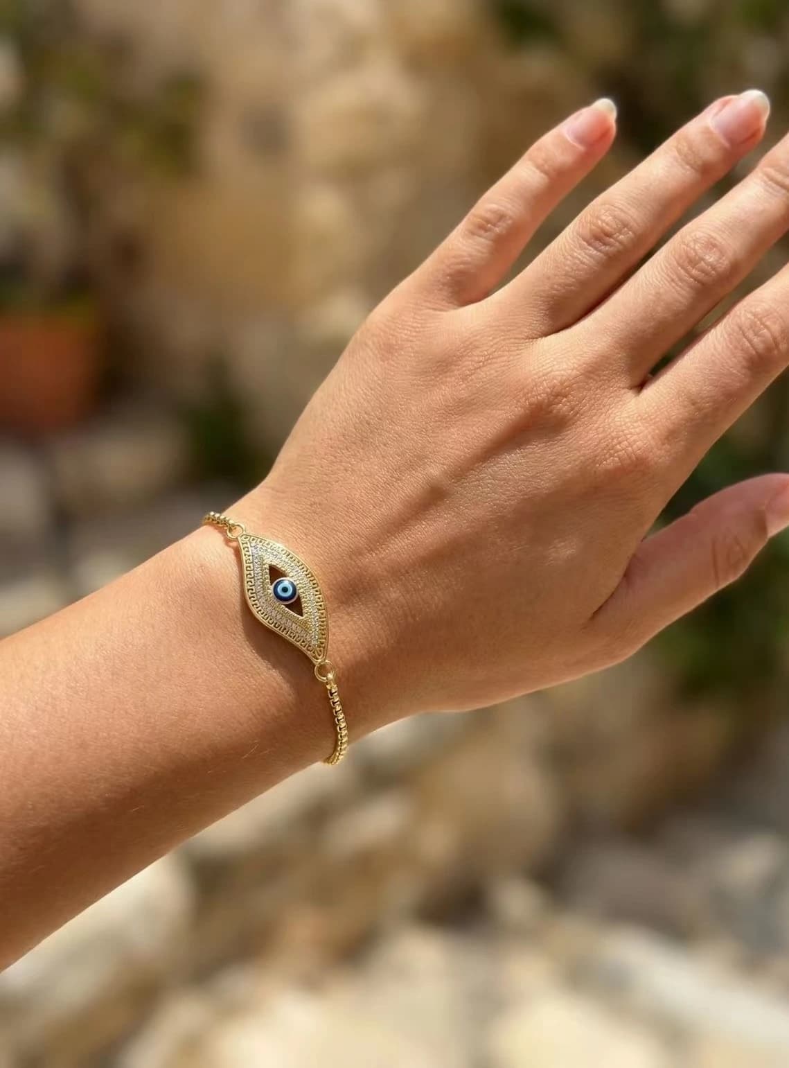Bracelet œil bleu