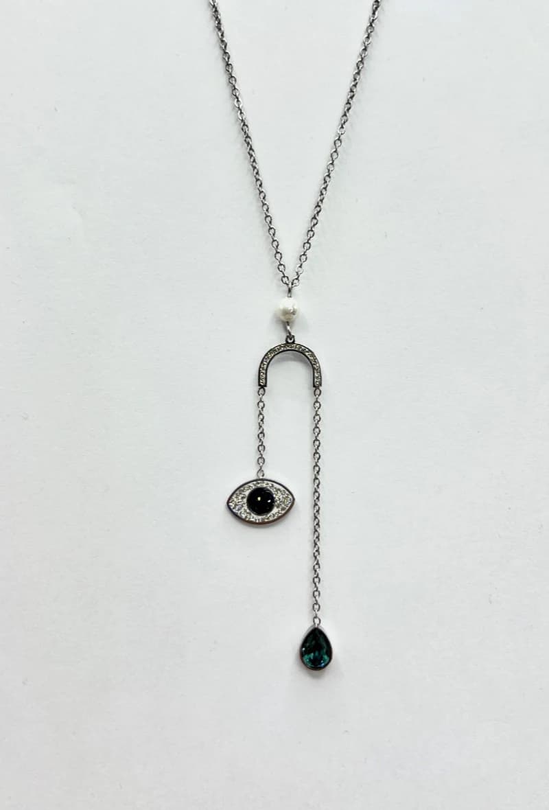 Collier oeil bleu