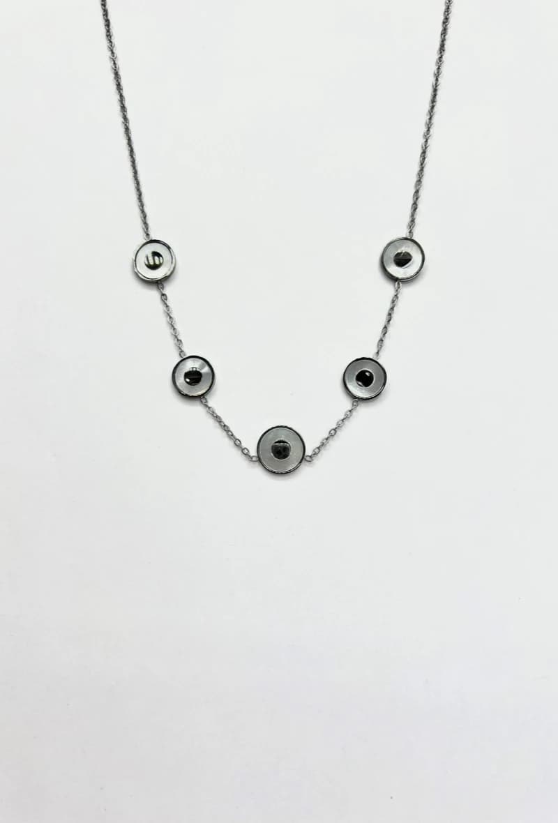 Collier 3 ronds nacre
