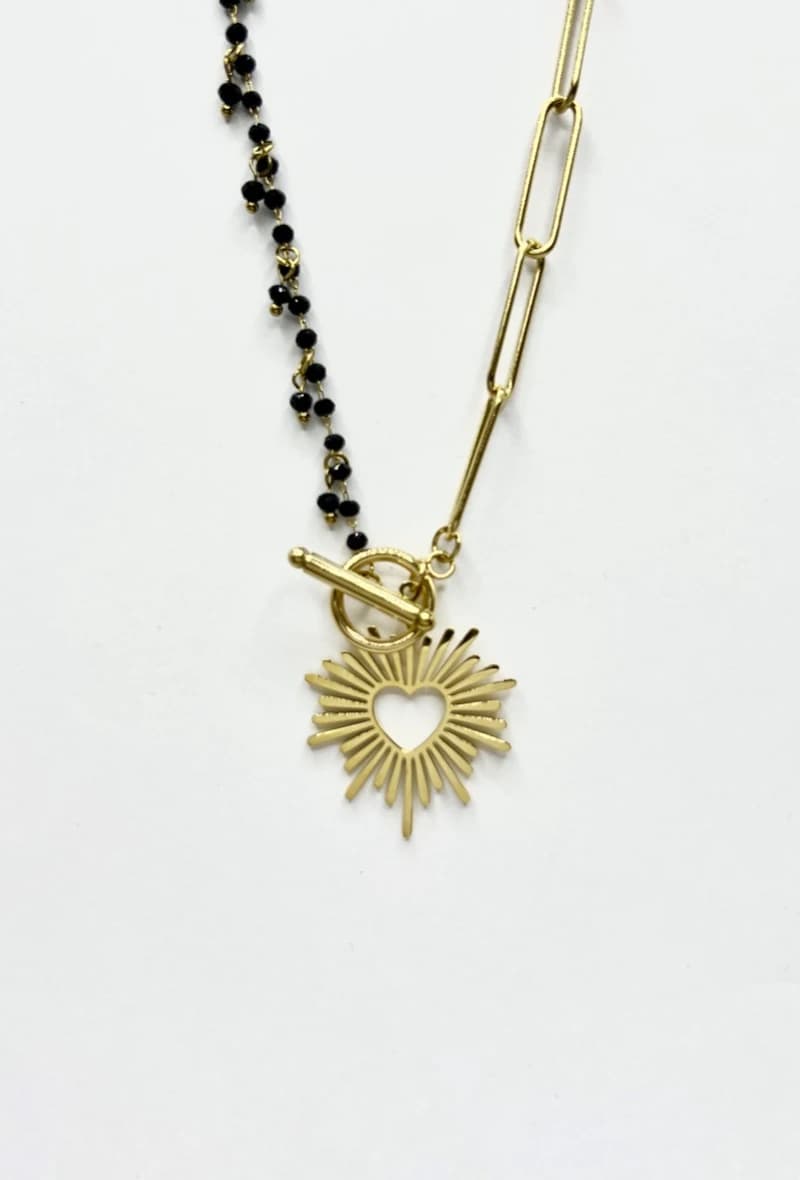 Collier soleil coeur
