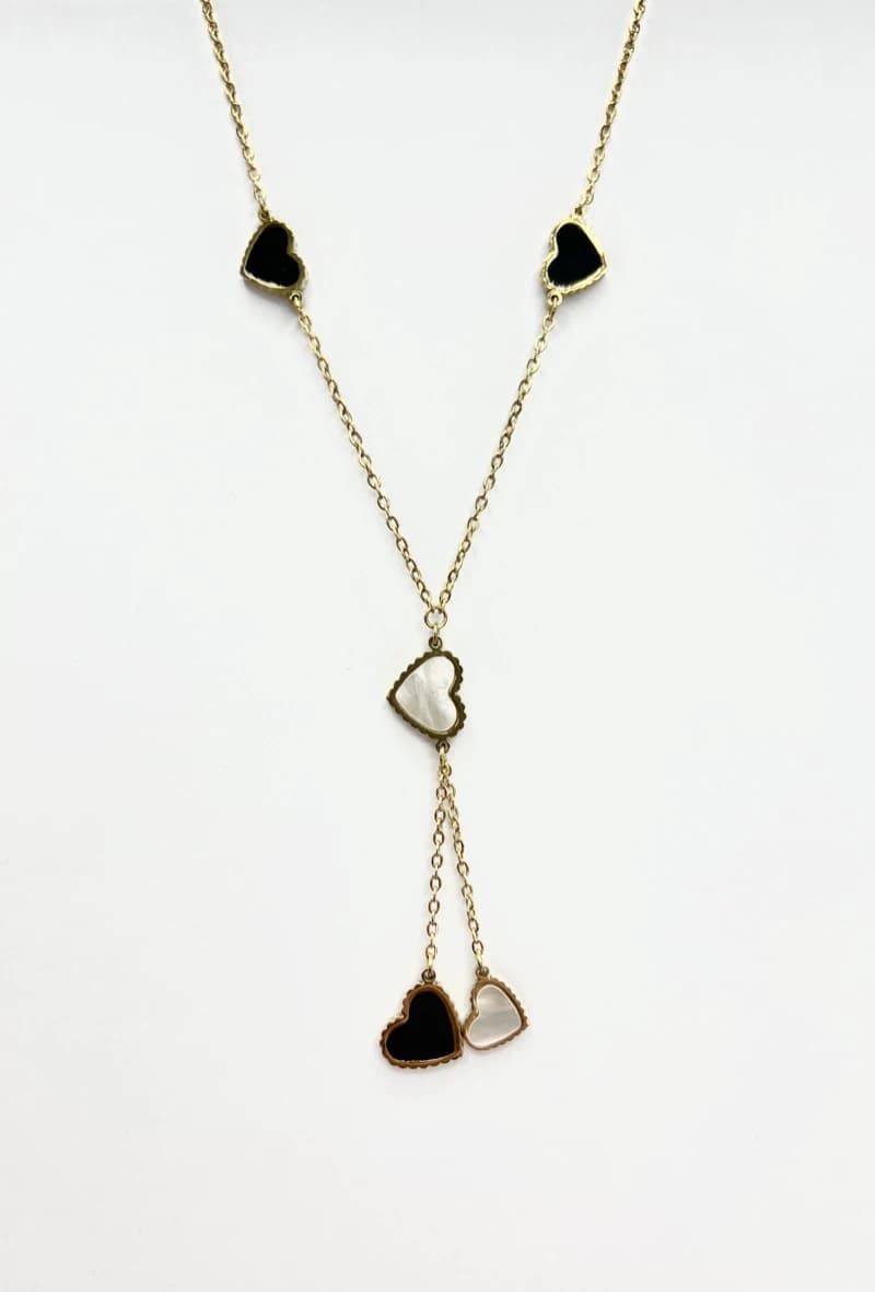 Collier 5 coeurs