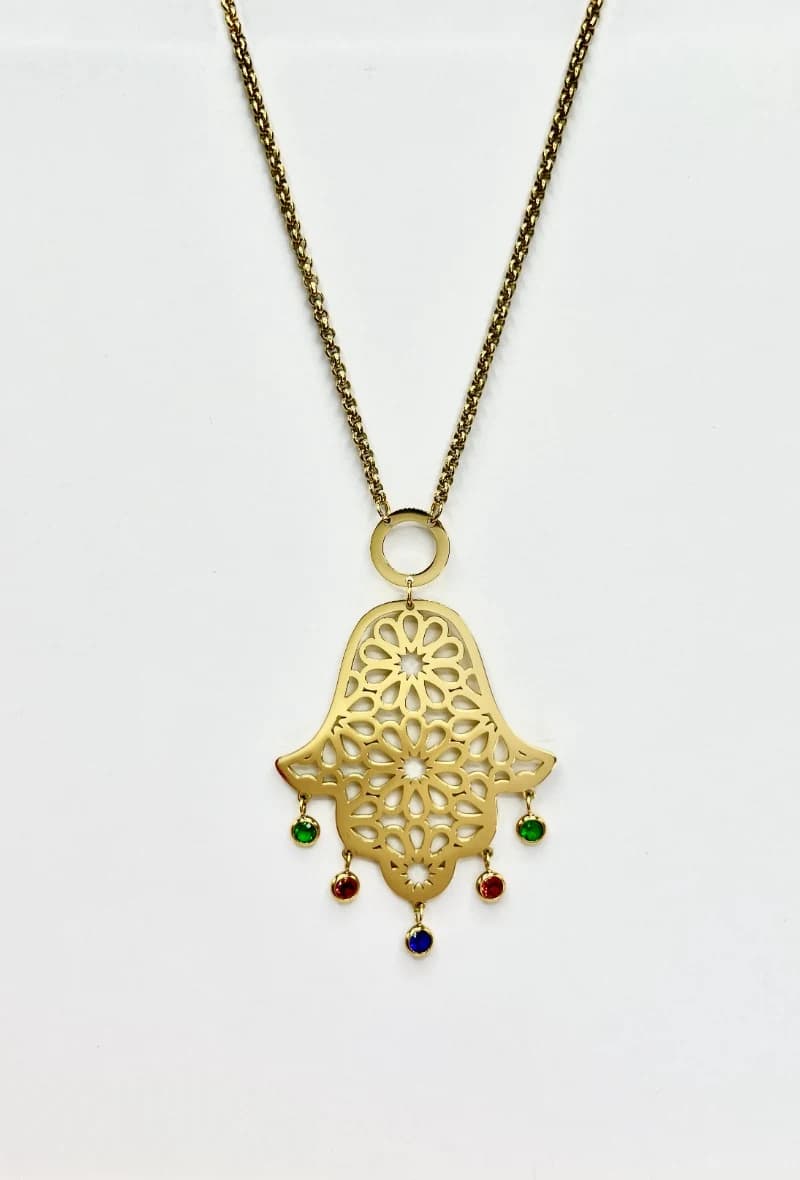 Collier long main