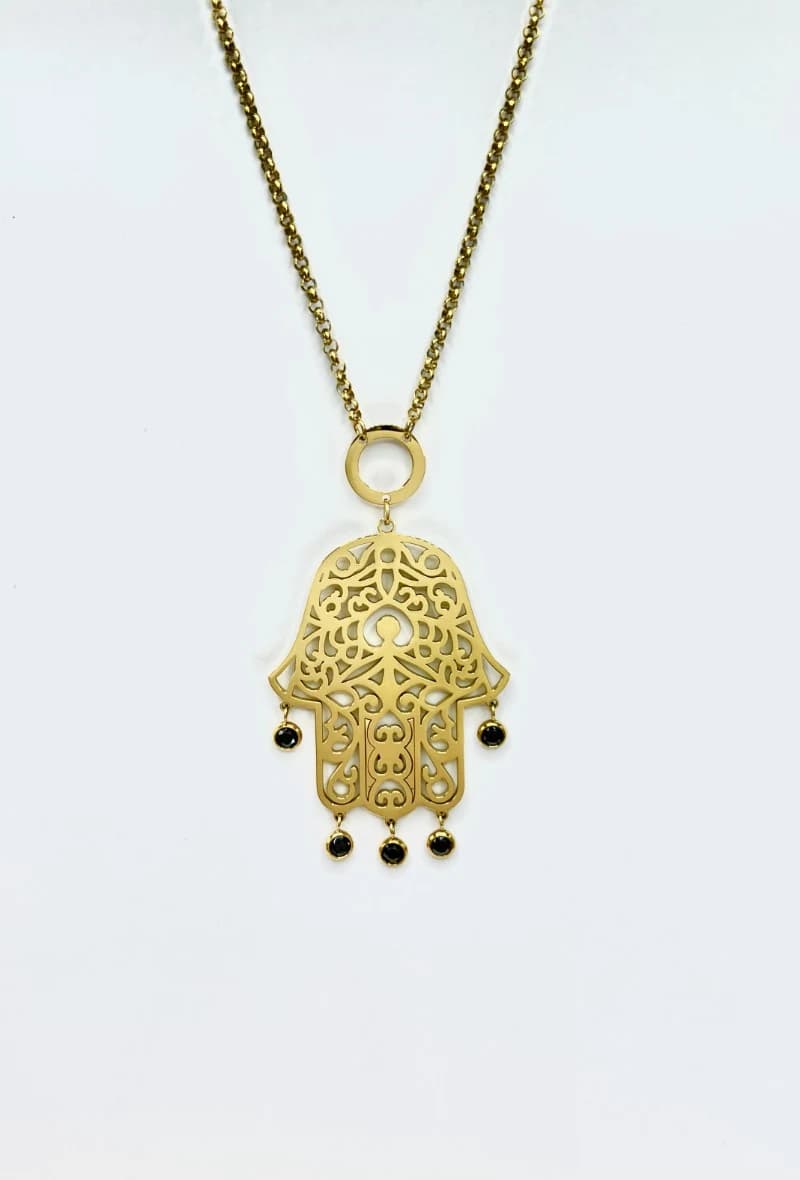 Collier long main