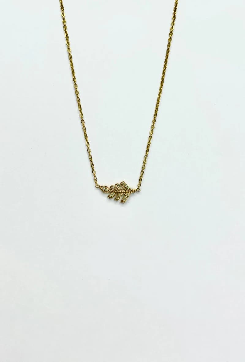Collier feuille