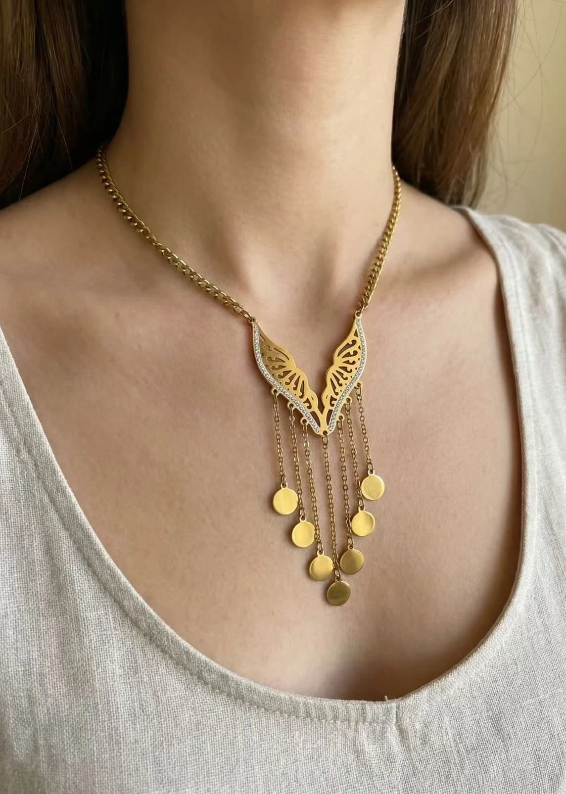 Collier papillon