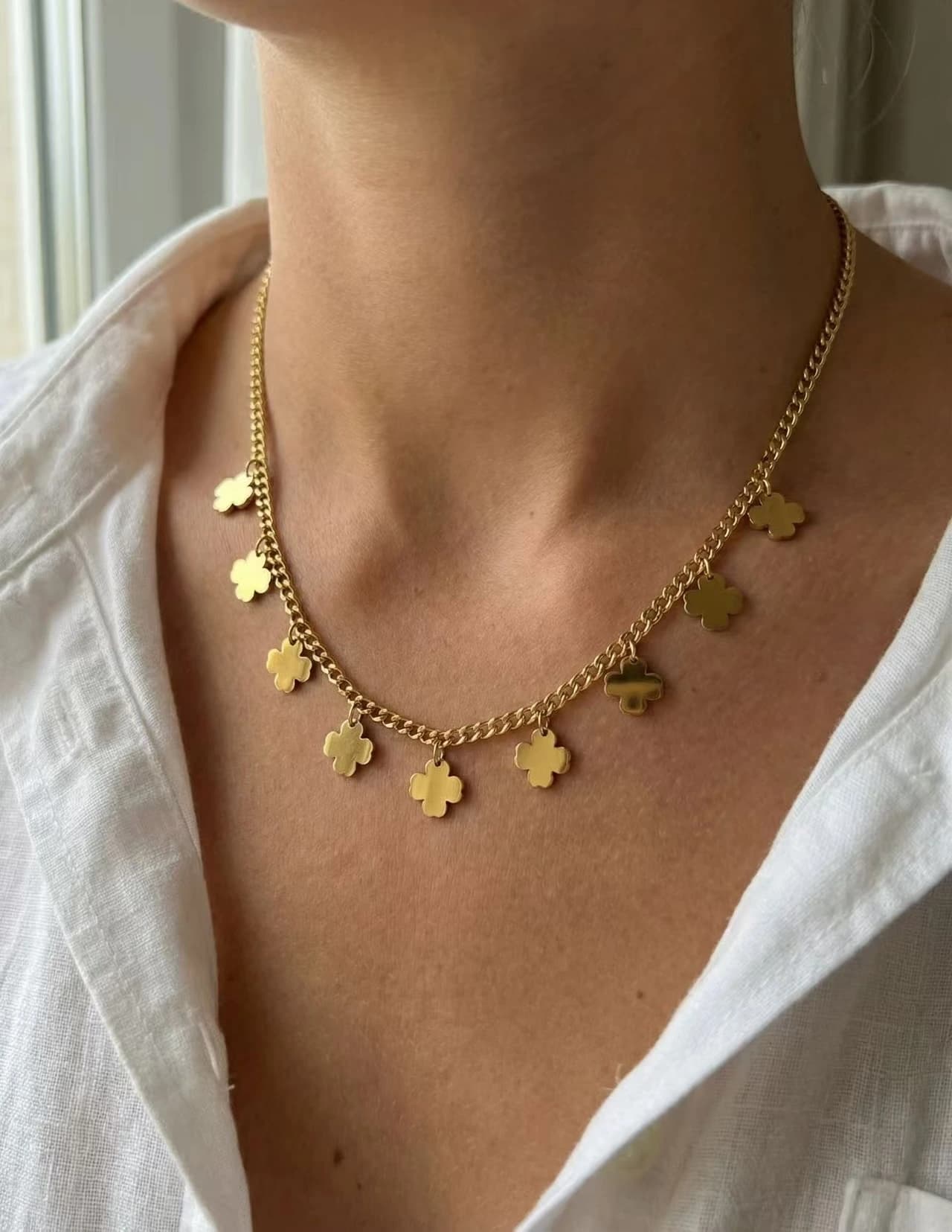 Collier trèfle